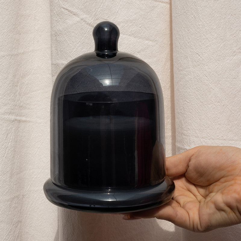 Glass Dome Candles | Large | Grey、mySite、camillekostekn