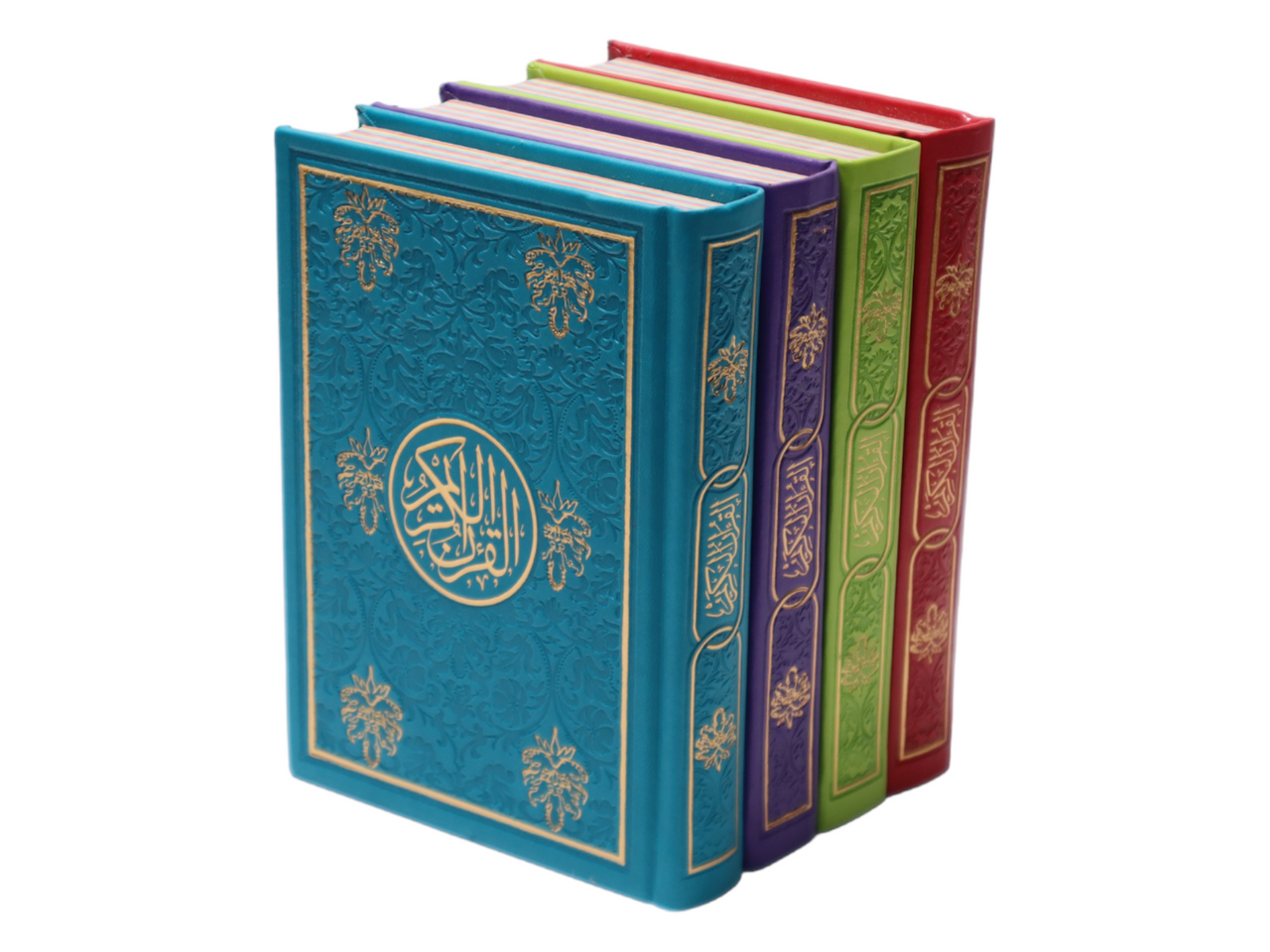 Al Quran Al Kareem (Rainbow Quran in beautiful different leather cover) Small Size (Dar Al Fajr)、mySite、topwebapps
