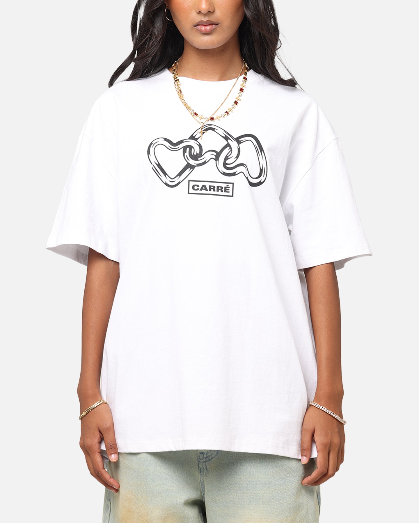 Carre Link T-Shirt White、mySite、zt4zffjzw