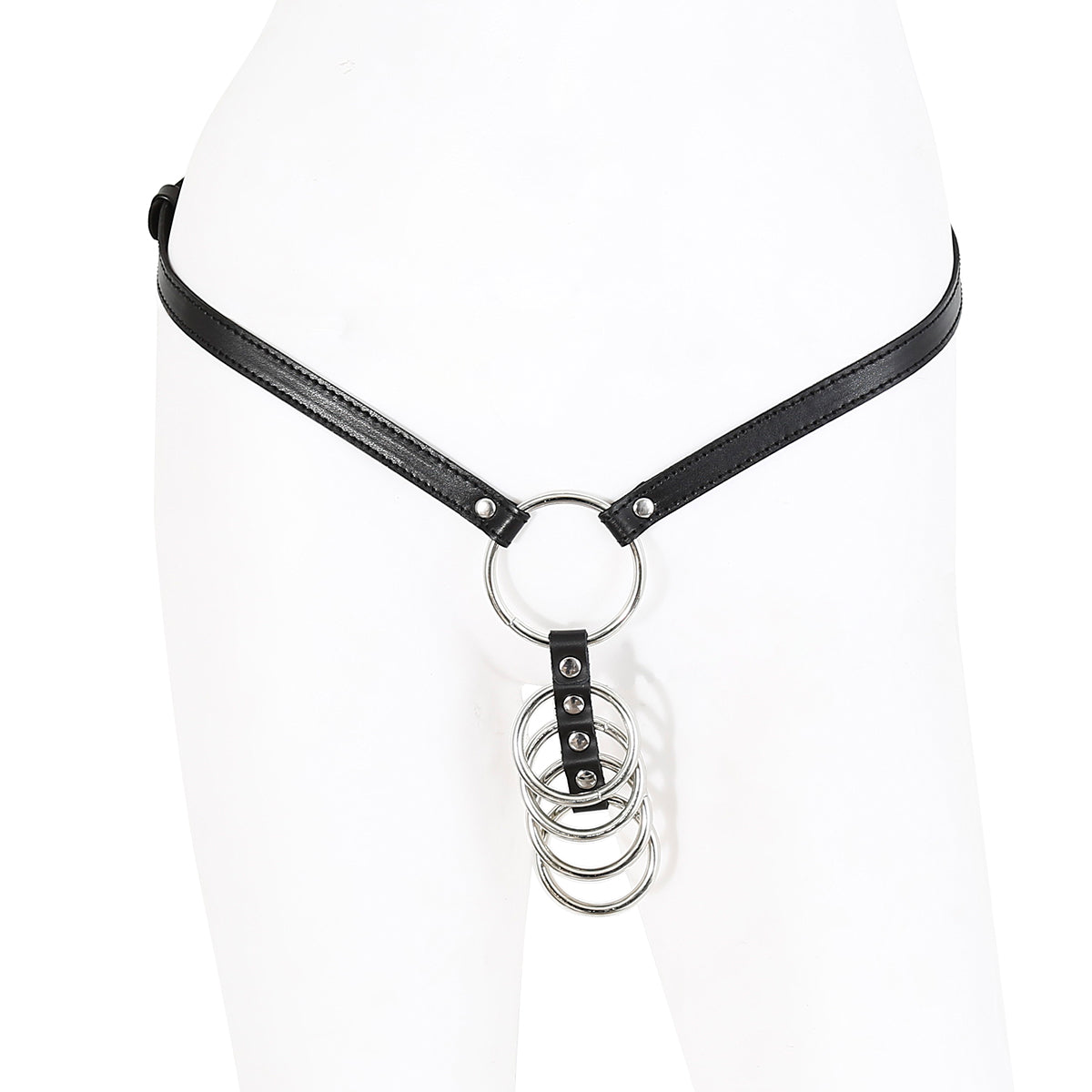 Gladiator Cock Ring With Strap | Fetish | Black | Adjustable、mySite、bottomscart