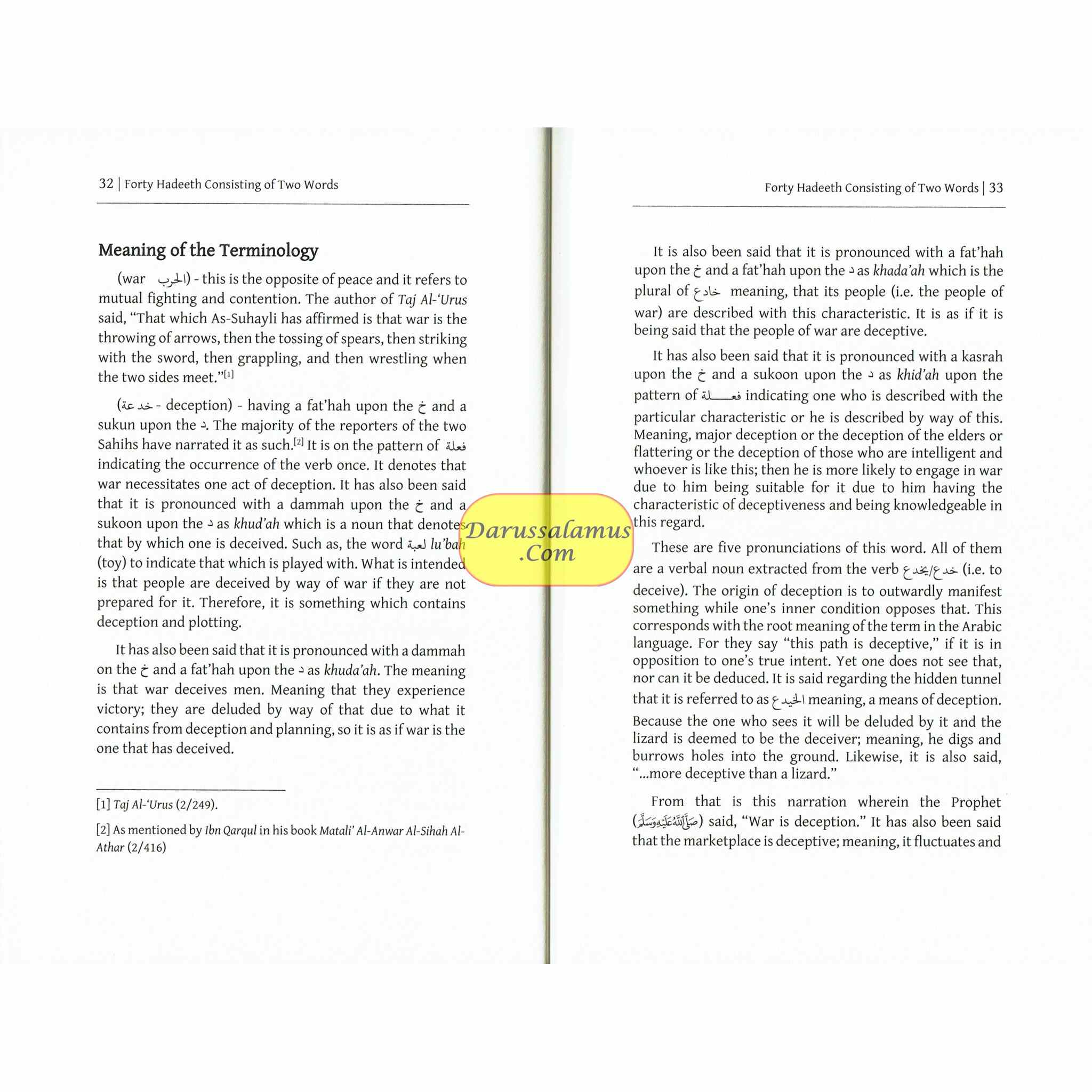 Forty Hadiths Consisting of only Two Words By Mustafa Ibn Muhammad Mubram、mySite、topwebapps