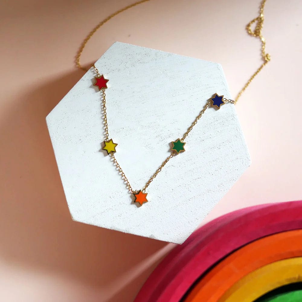 Rainbow Star of David Necklace、mySite、topwebapps