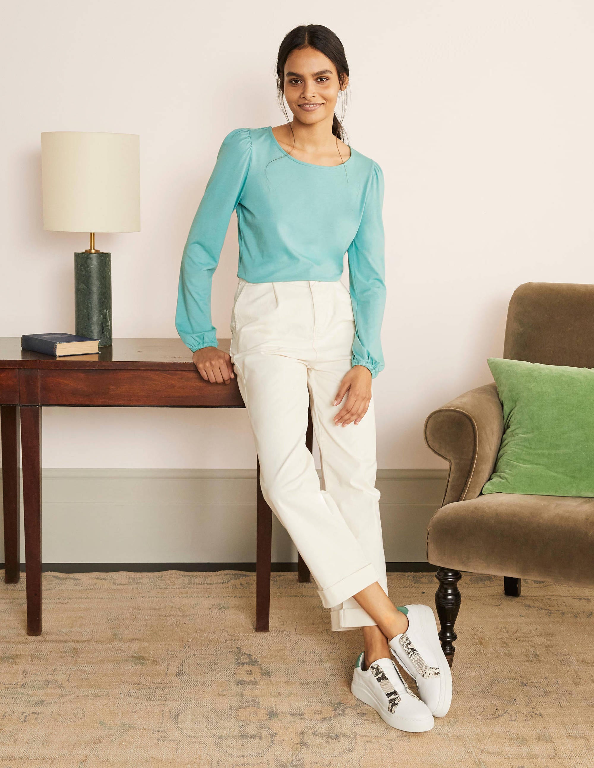  Supersoft Long Sleeve Top-Apple Mint、mySite、ashleygrahame