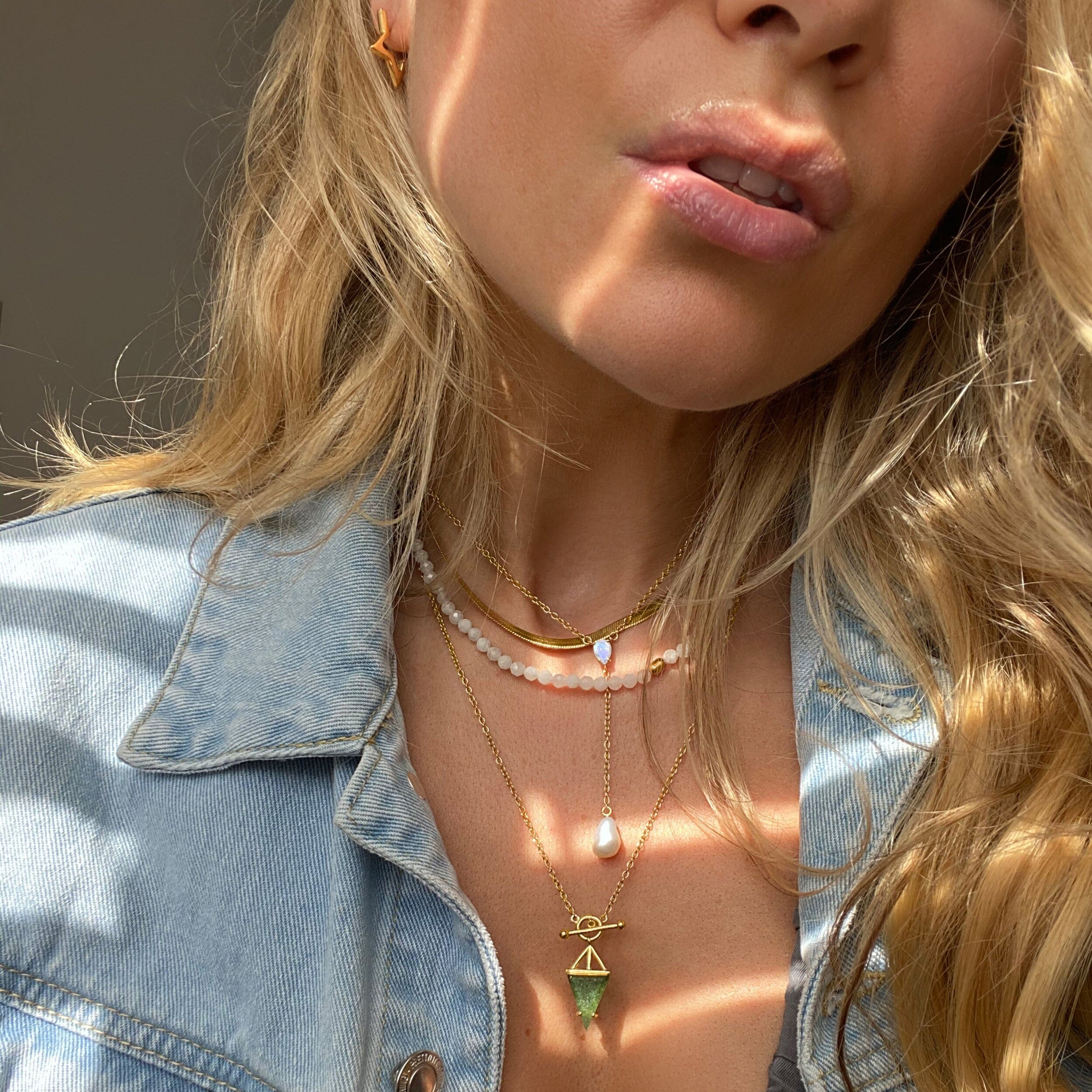 Green Aventurine Necklace - Heroine T-Lock、mySite、hinf8tx79