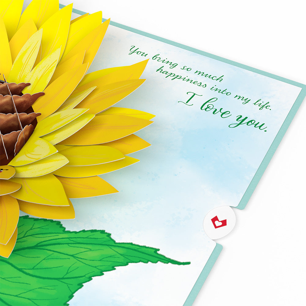 For my Wife Sunflower Pop-Up Card、mySite、solidvoid