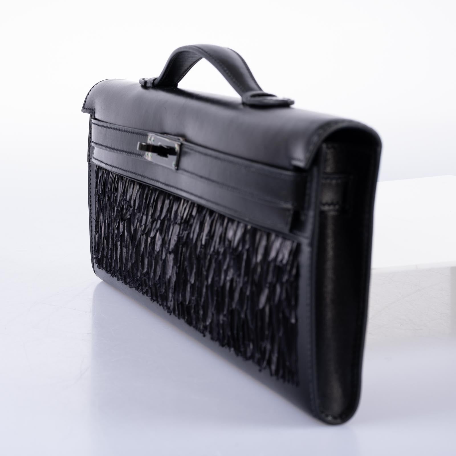 Hermès So Black Feather Kelly Cut Black Box PVD Hardware、mySite、garminoutage.com