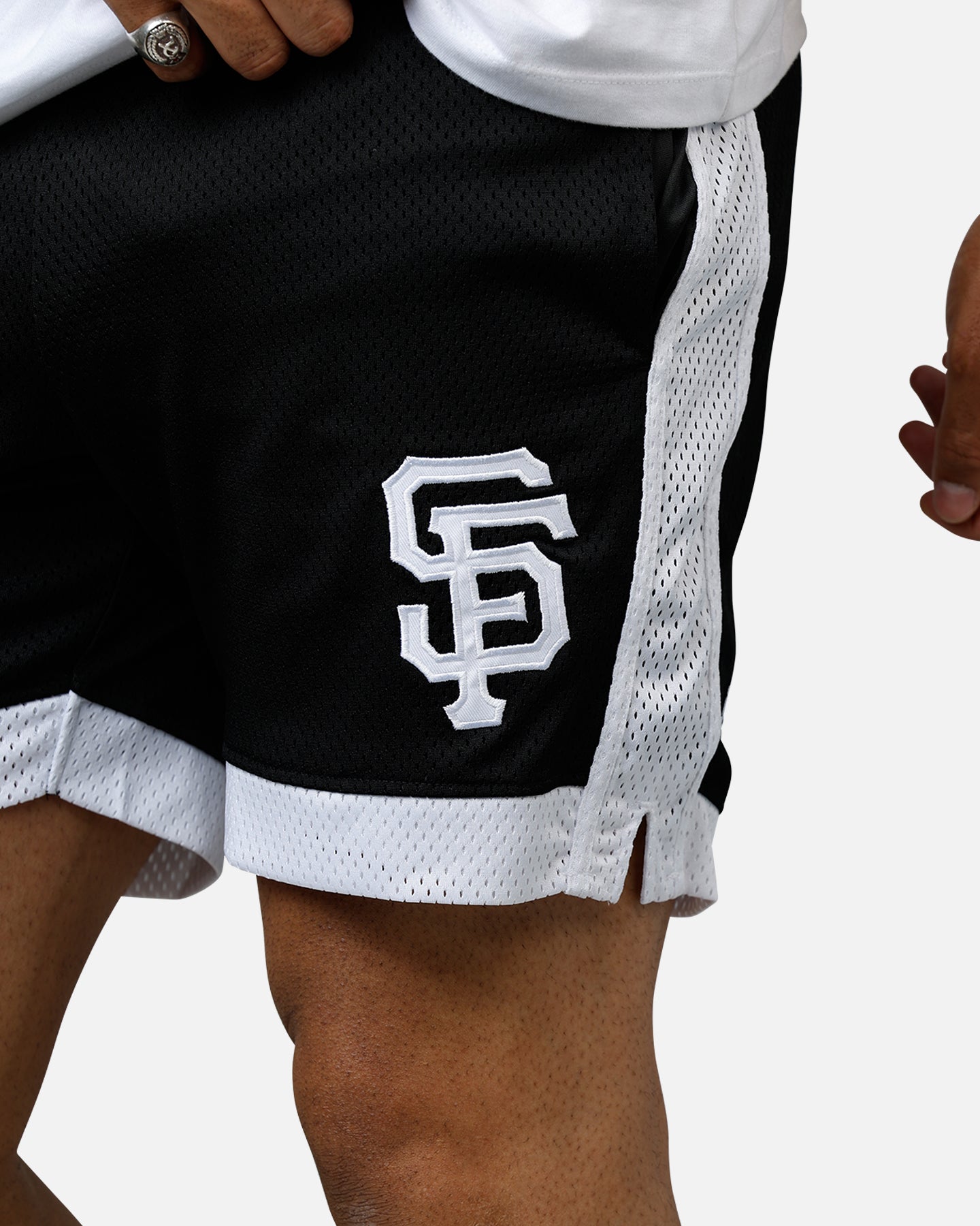 New Era San Francisco Giants Sport Class Shorts Black/White、mySite、zt4zffjzw