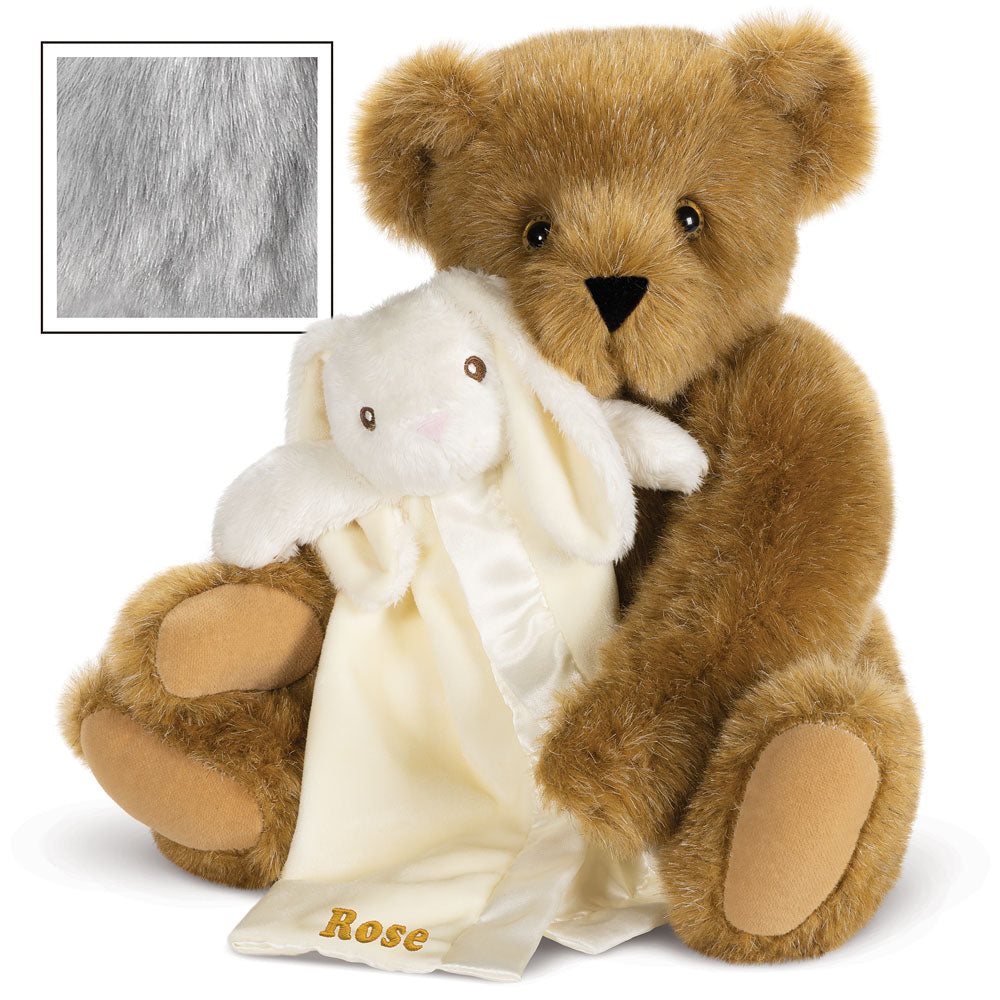 15 In. Cuddle Buddies Gift Set with Bunny Blanket、mySite、g9winljtr