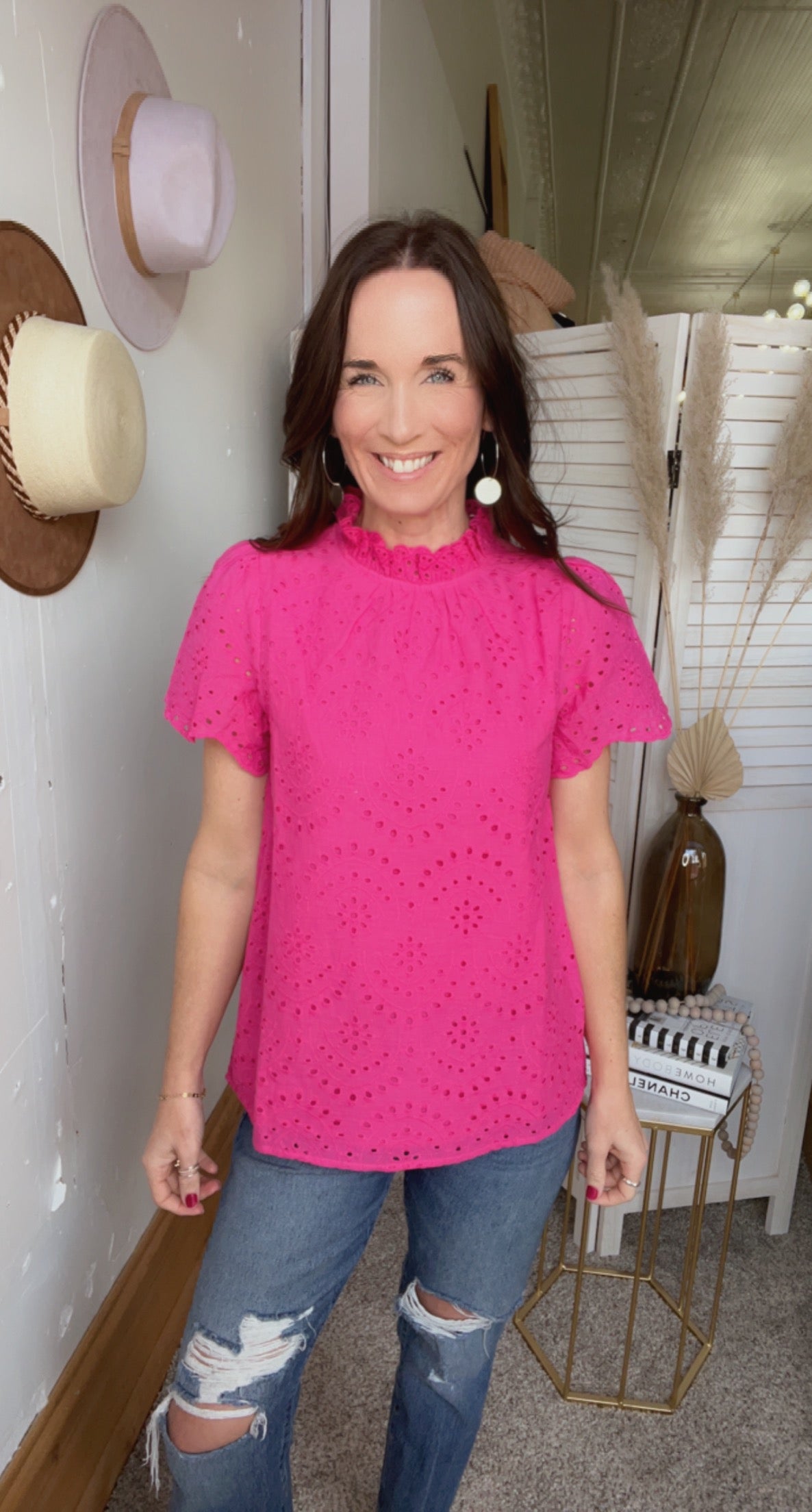 Jody's Eyelet Top、mySite、garagedoors4me