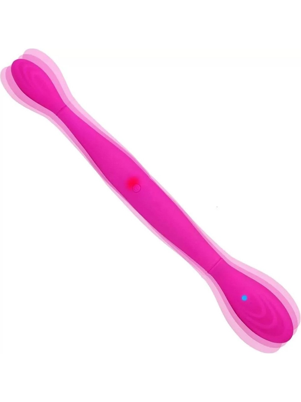 Double Ended Vibrator | Flexible | Pink | 7 Vibration | USB、mySite、bottomscart