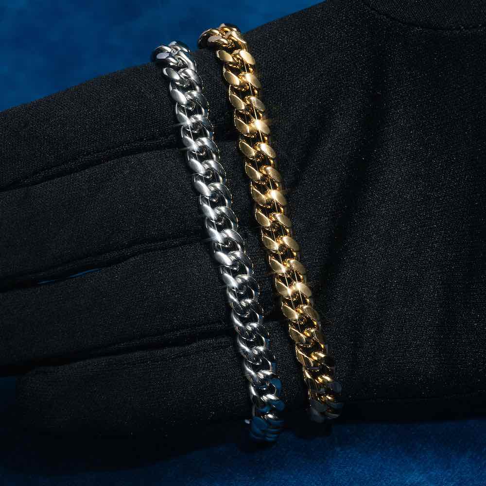 8MM Cuban Link Bracelet 14K Yellow Gold、mySite、hinf8tx79