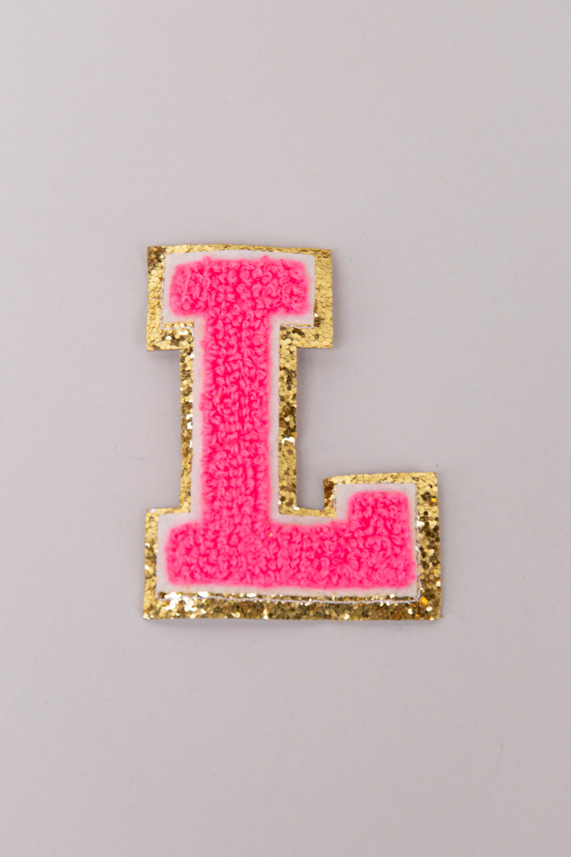 Chenille Adhesive Letter Patches- Hot Pink 5.5cm、mySite、hinf8tx79