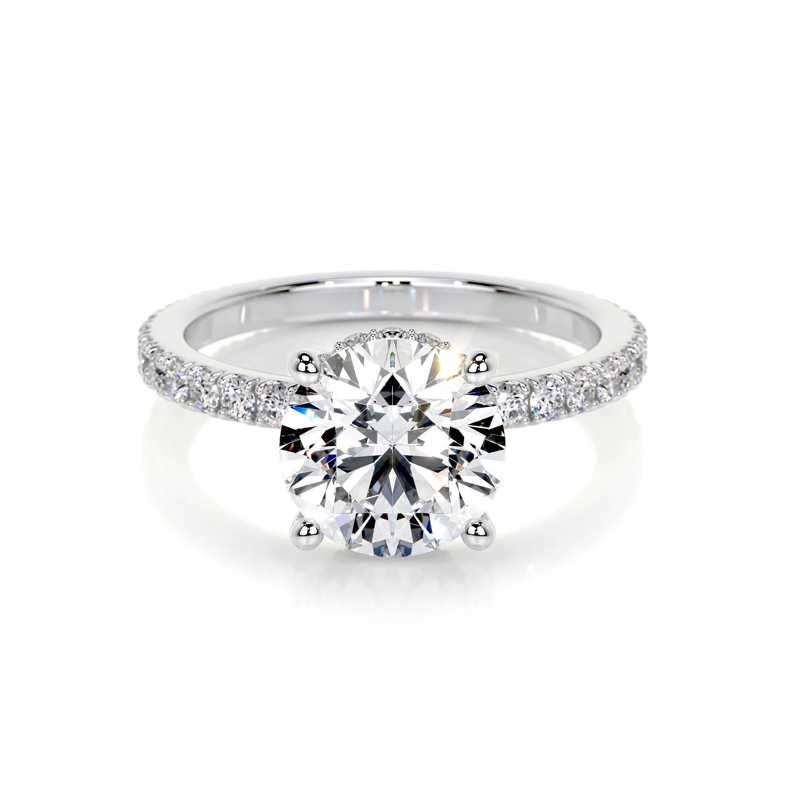 Nellie Lab Grown Diamond Ring -18K White Gold、mySite、hinf8tx79