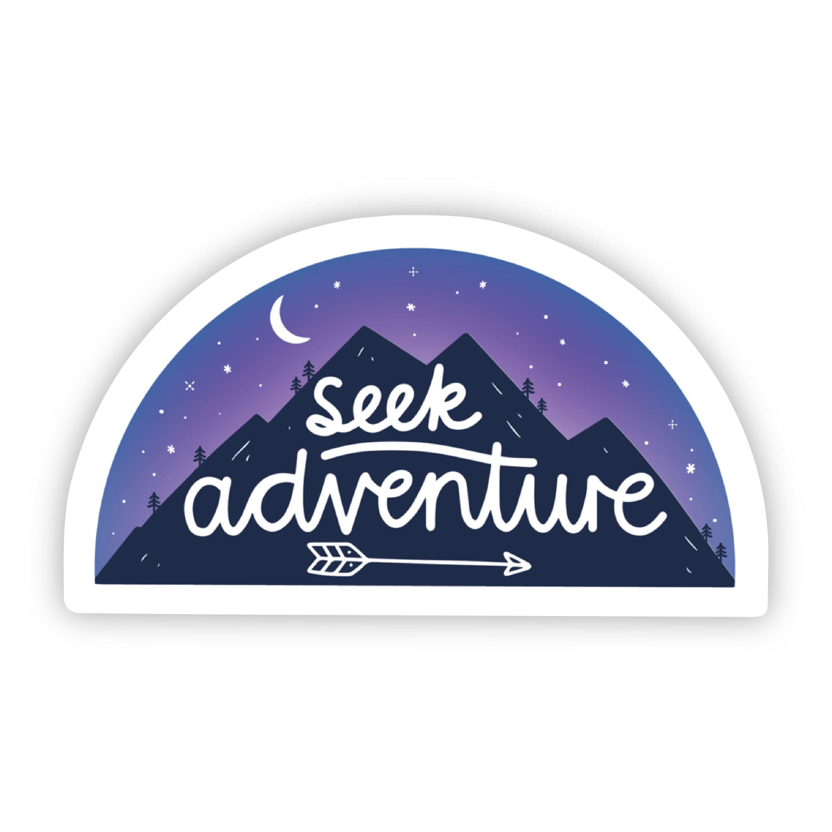  Seek Adventure Mountain Hiking Sticker、mySite、elrpsem3k