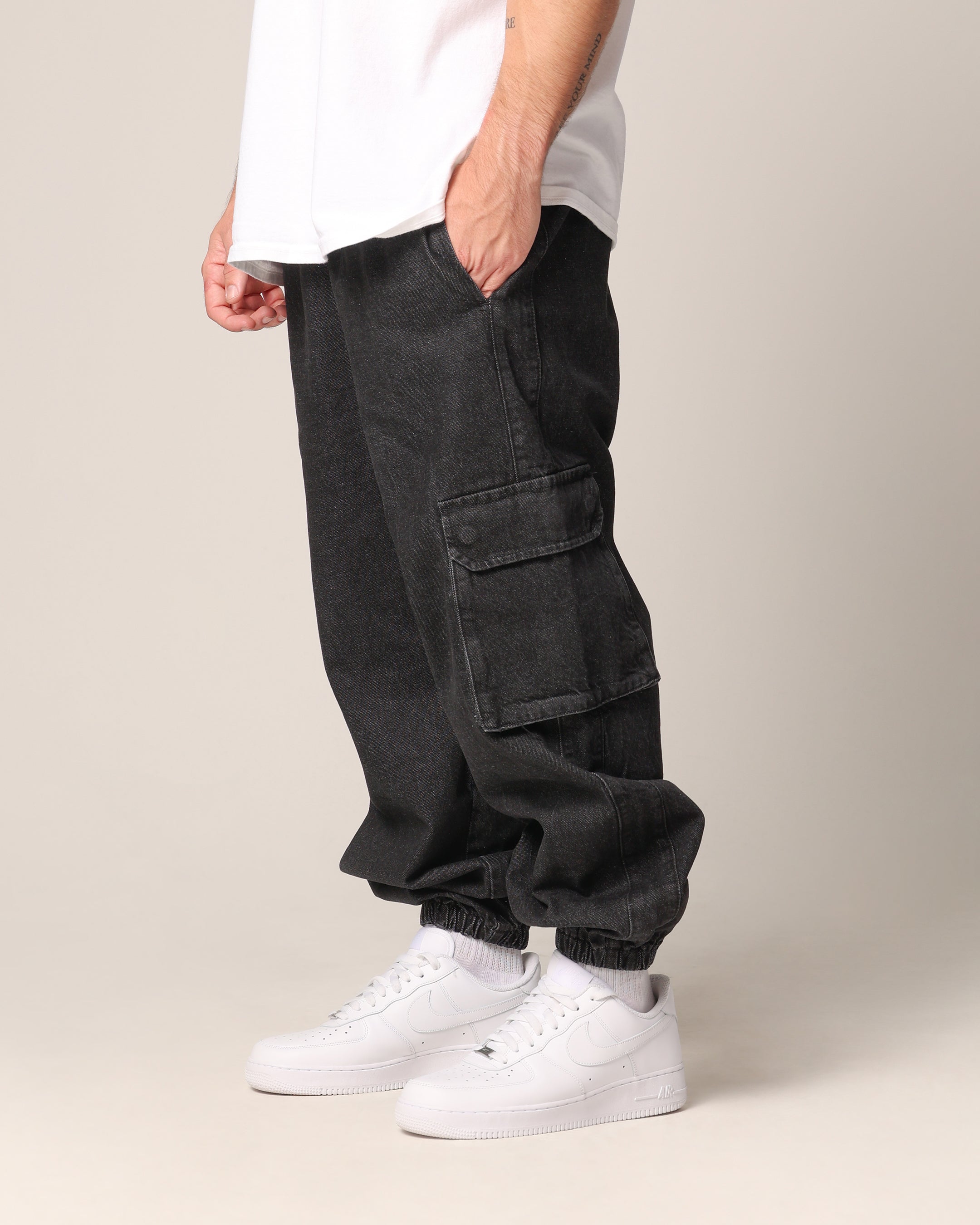 Saint Morta Pertex Baggy Jogger Black Stonewash、mySite、zt4zffjzw