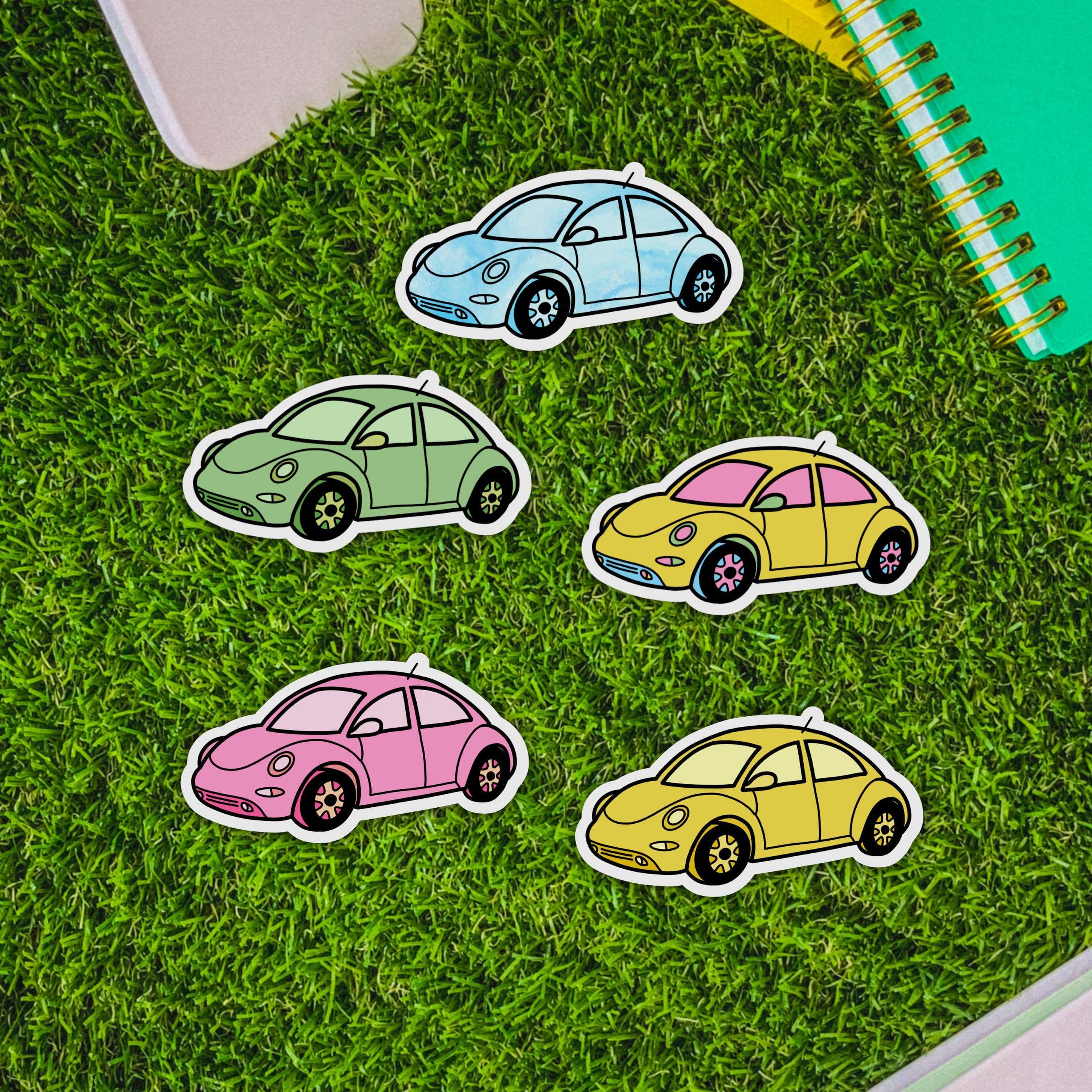  Bug Car Aesthetic Sticker 5 Pack、mySite、elrpsem3k