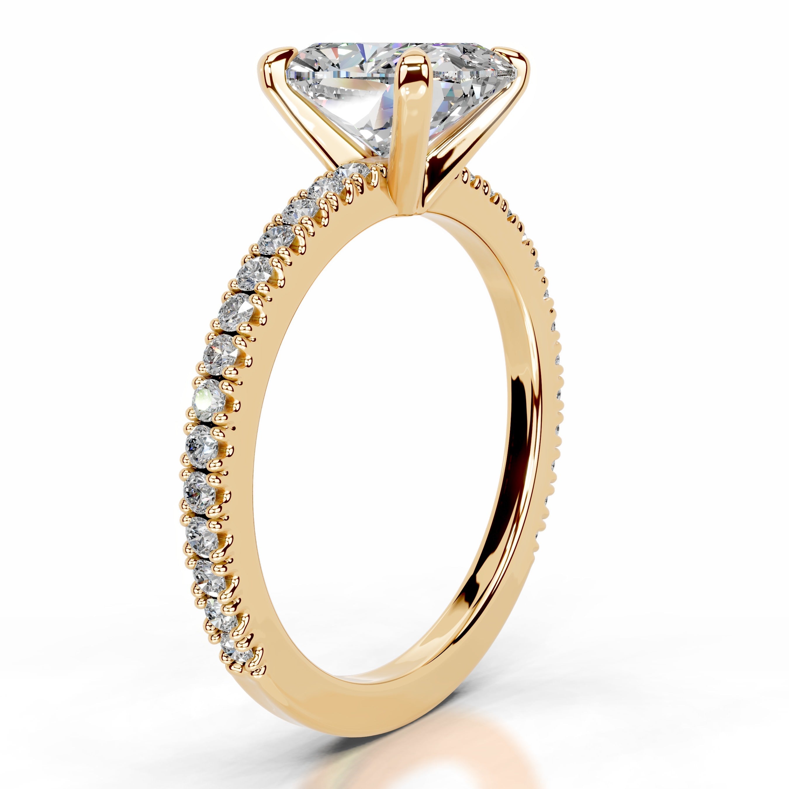 Luisana Moissanite & Diamond Ring - 18K Yellow Gold (RTS)、mySite、hinf8tx79