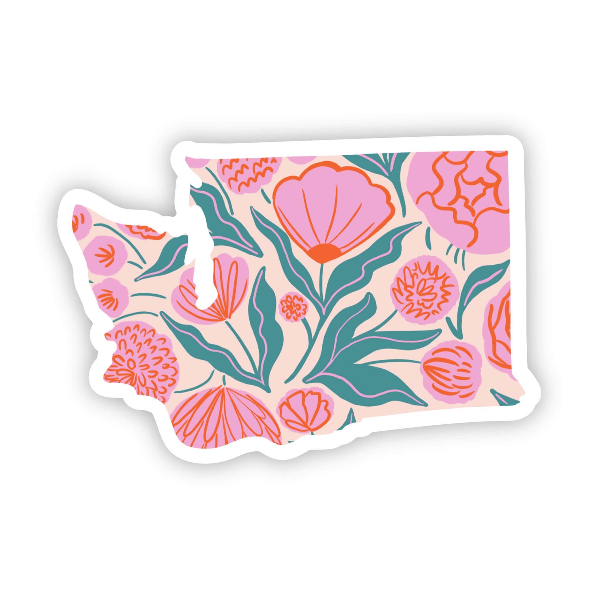  Washington Sticker - Elegant Floral、mySite、ghnorth