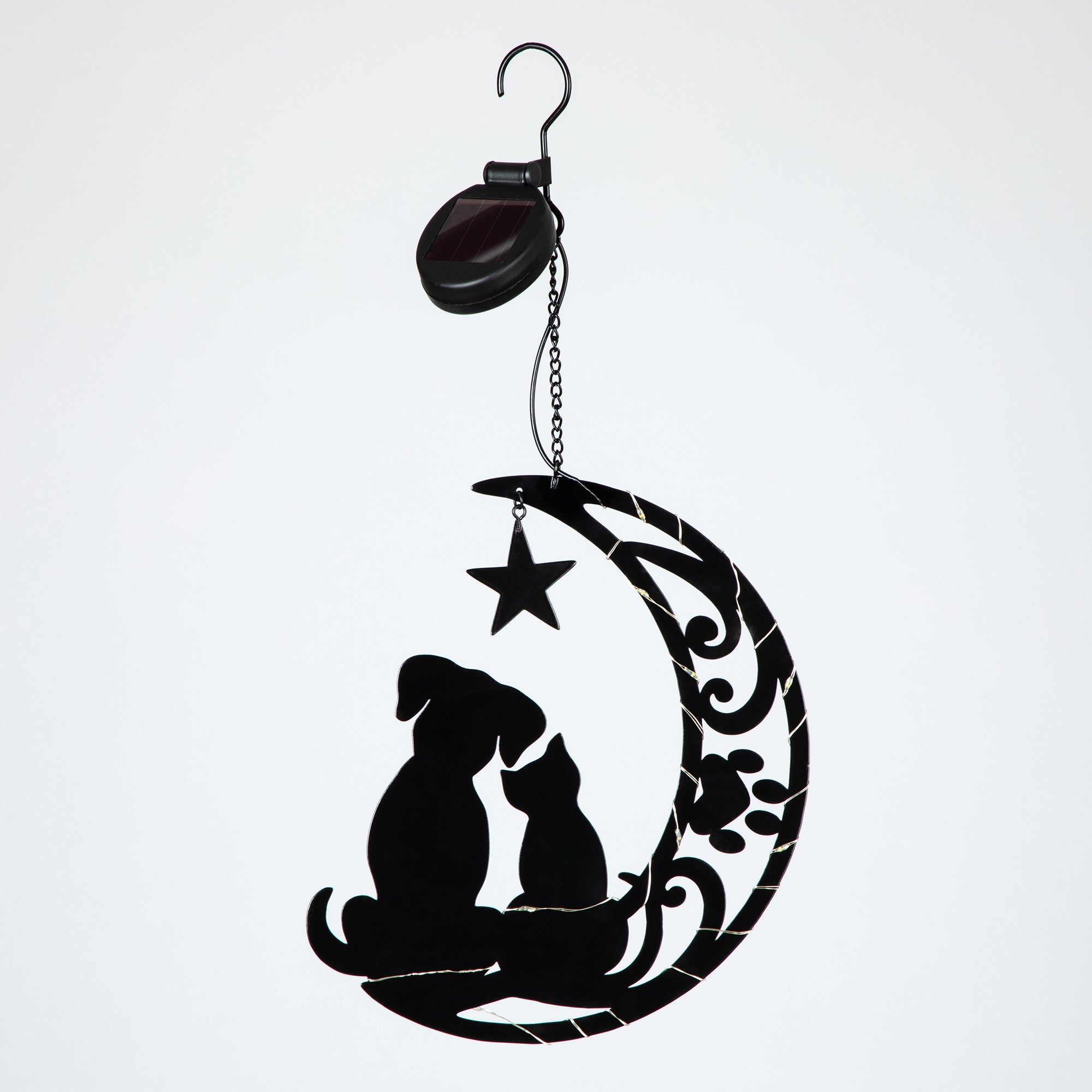 Star Gazing Pets On The Moon Solar Hanging Light、mySite、camillekostekn