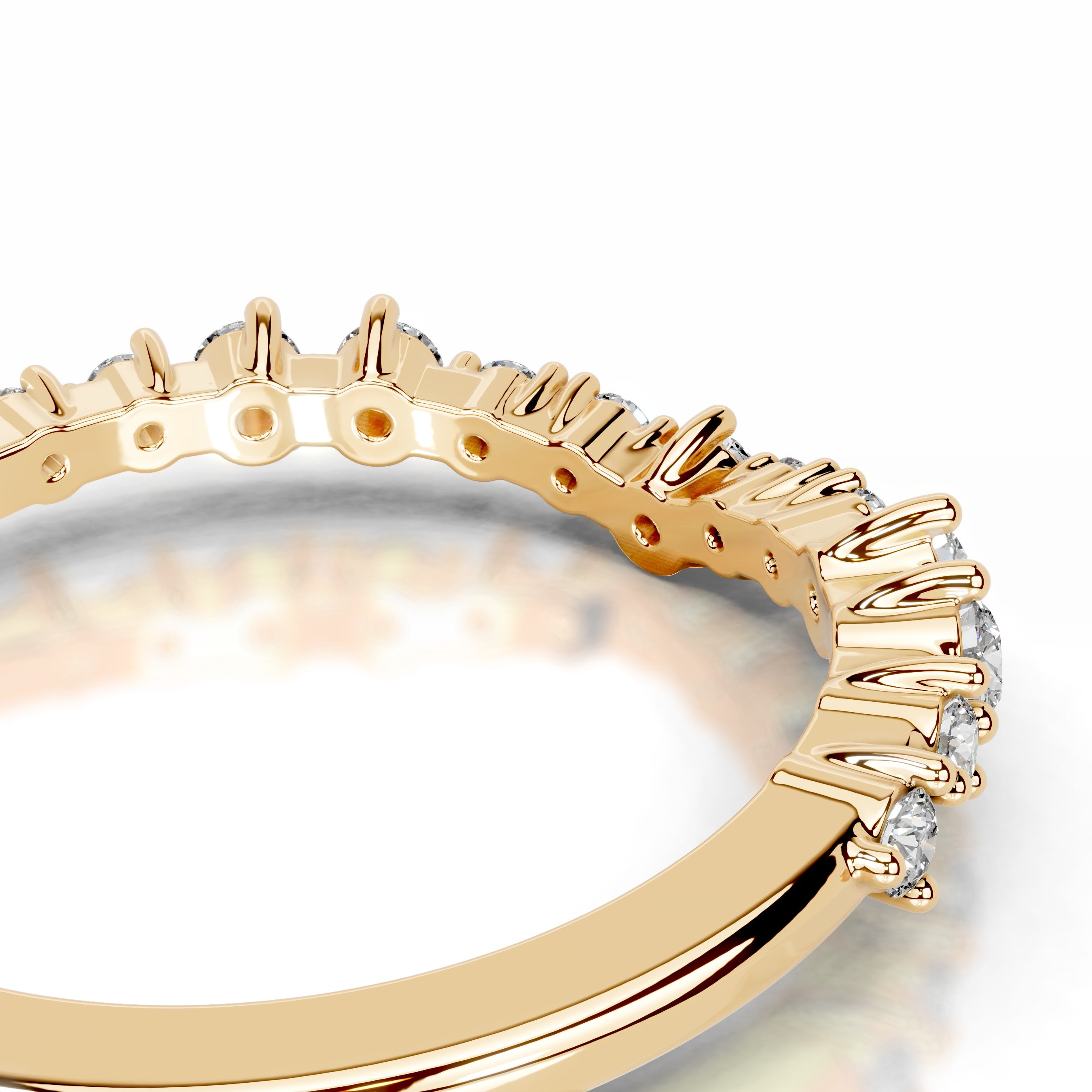 Millicent Diamond Wedding band - 18K Yellow Gold、mySite、hinf8tx79