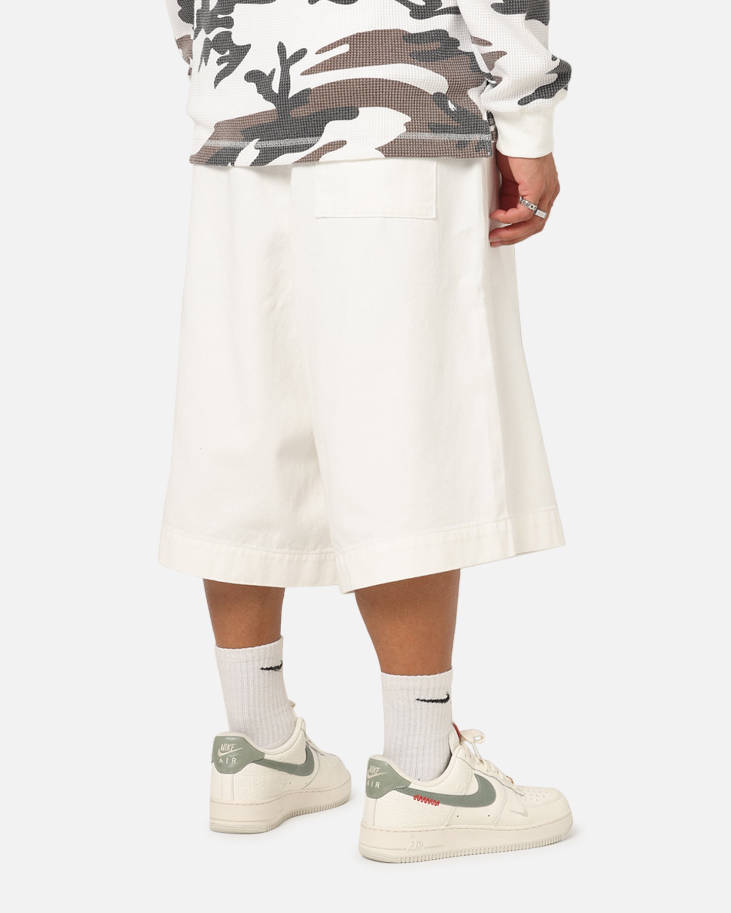 XXIII Wide Leg Denim Shorts Off White、mySite、zt4zffjzw