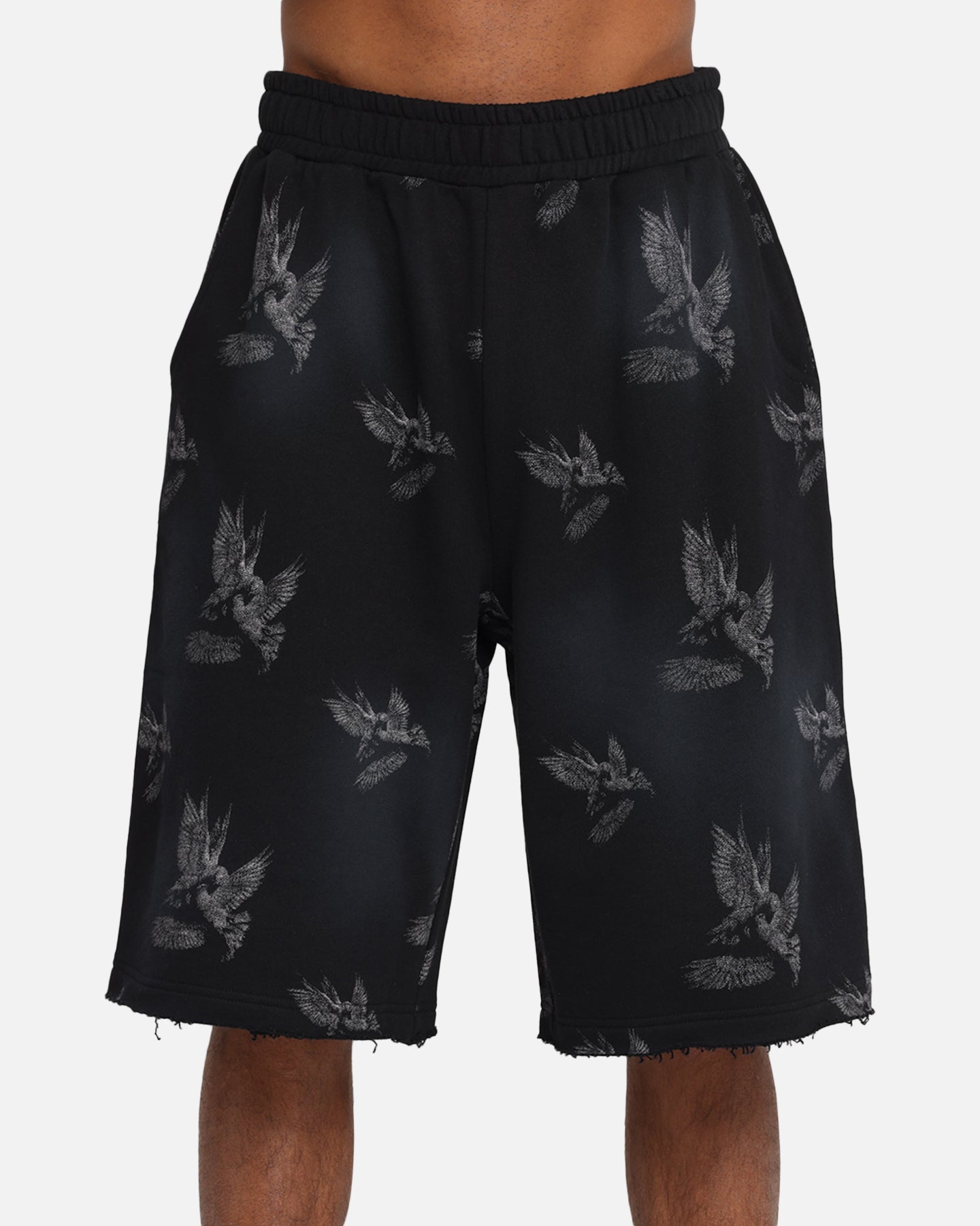 Saint Morta Doves Baggy Sweat Shorts Vintage Black、mySite、zt4zffjzw