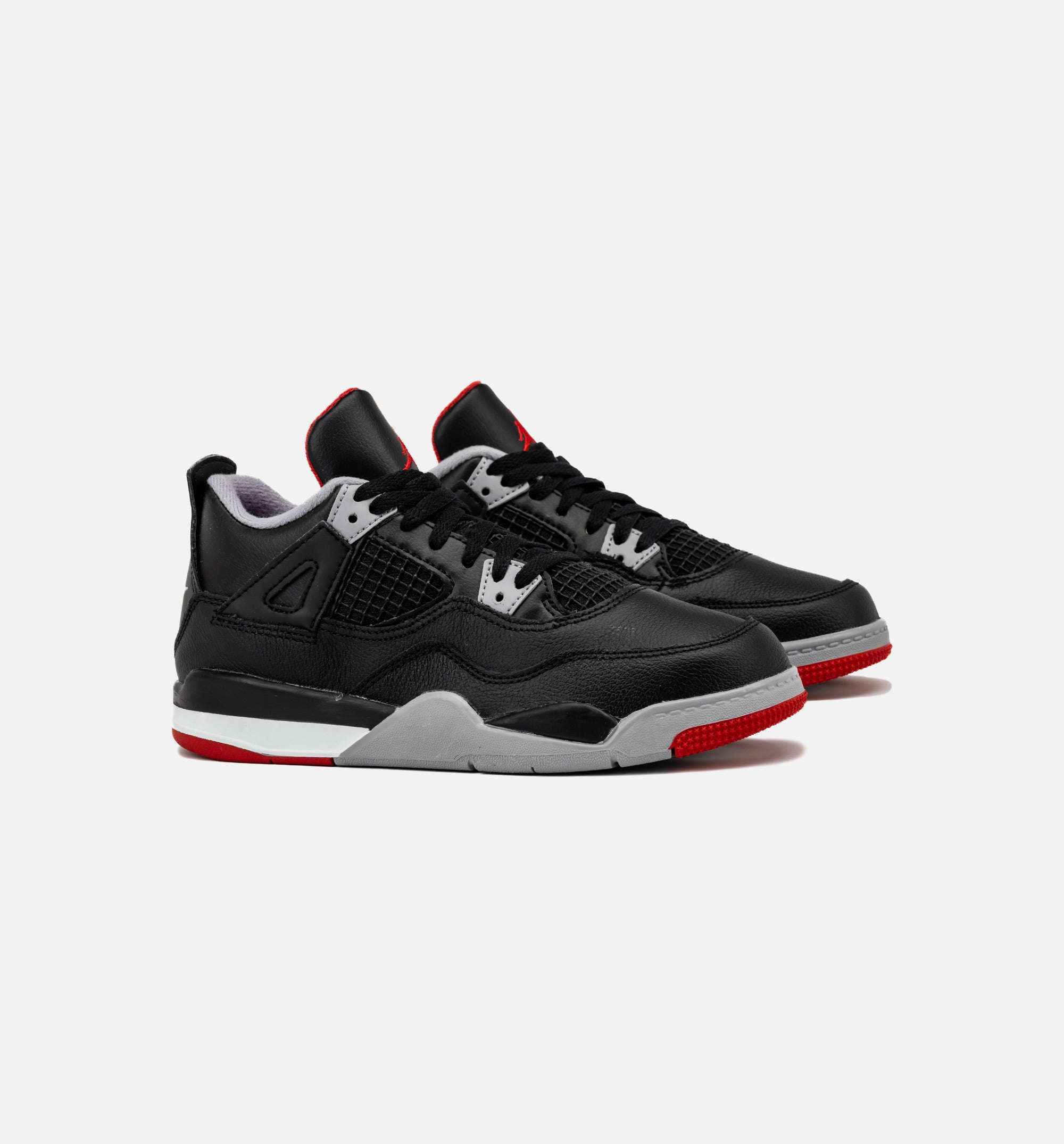 Air Jordan 4 Retro Bred Reimagined Preschool Lifestyle Shoe - Black/Fire Red/Cement Grey/Summit White、mySite、dreamappss