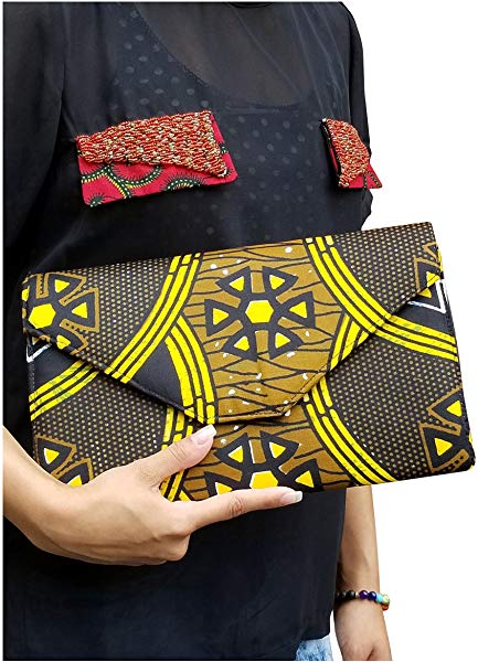 African Print Clutch Purse - DP3210CL、mySite、solidvoid