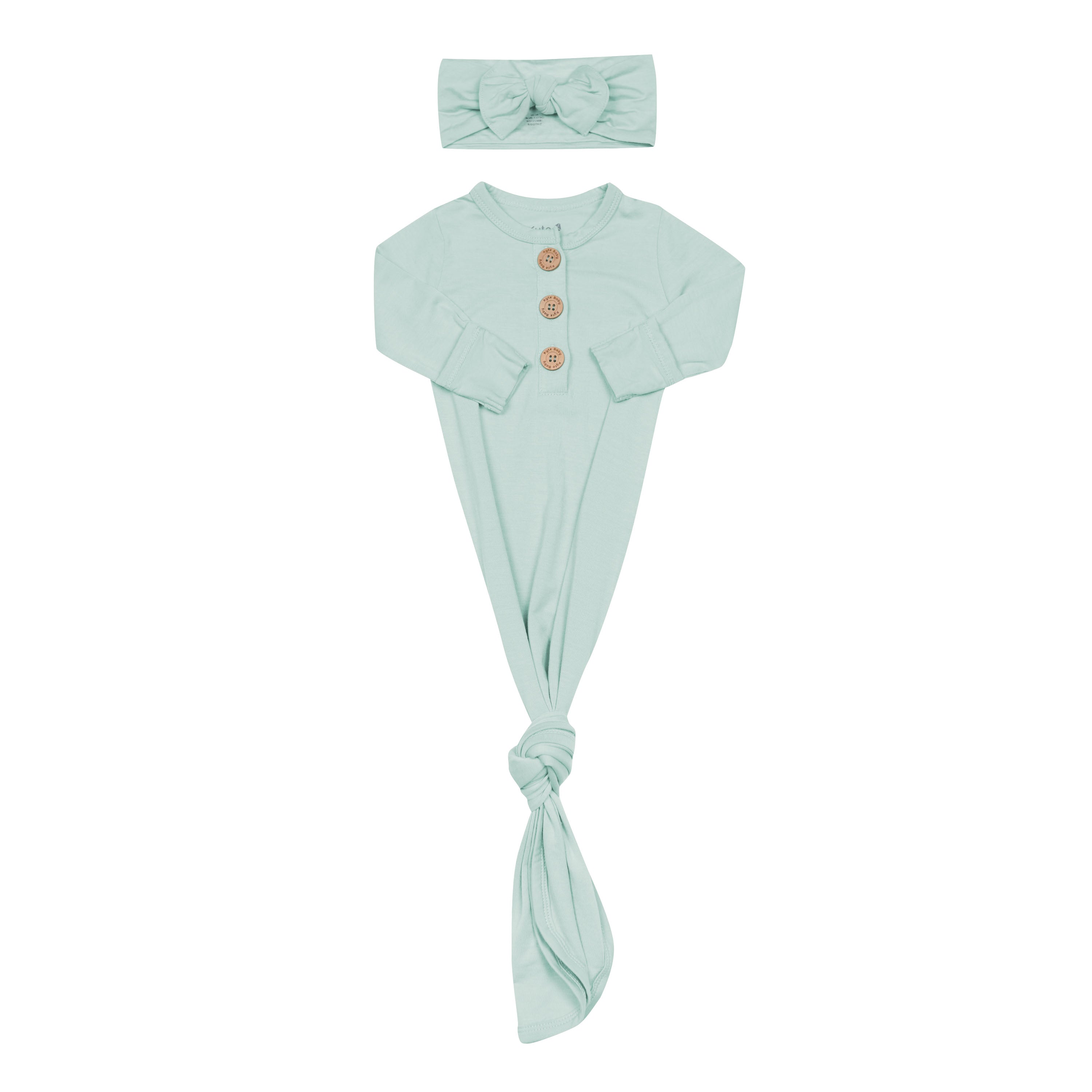  Knotted Gown with Bow Set in Sage、mySite、layawaytickets