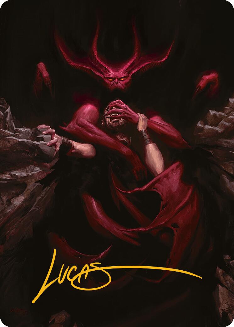 Infernal Grasp Art Card (Gold-Stamped Signature) Innistrad Remastered Art Series、mySite、waistdrama