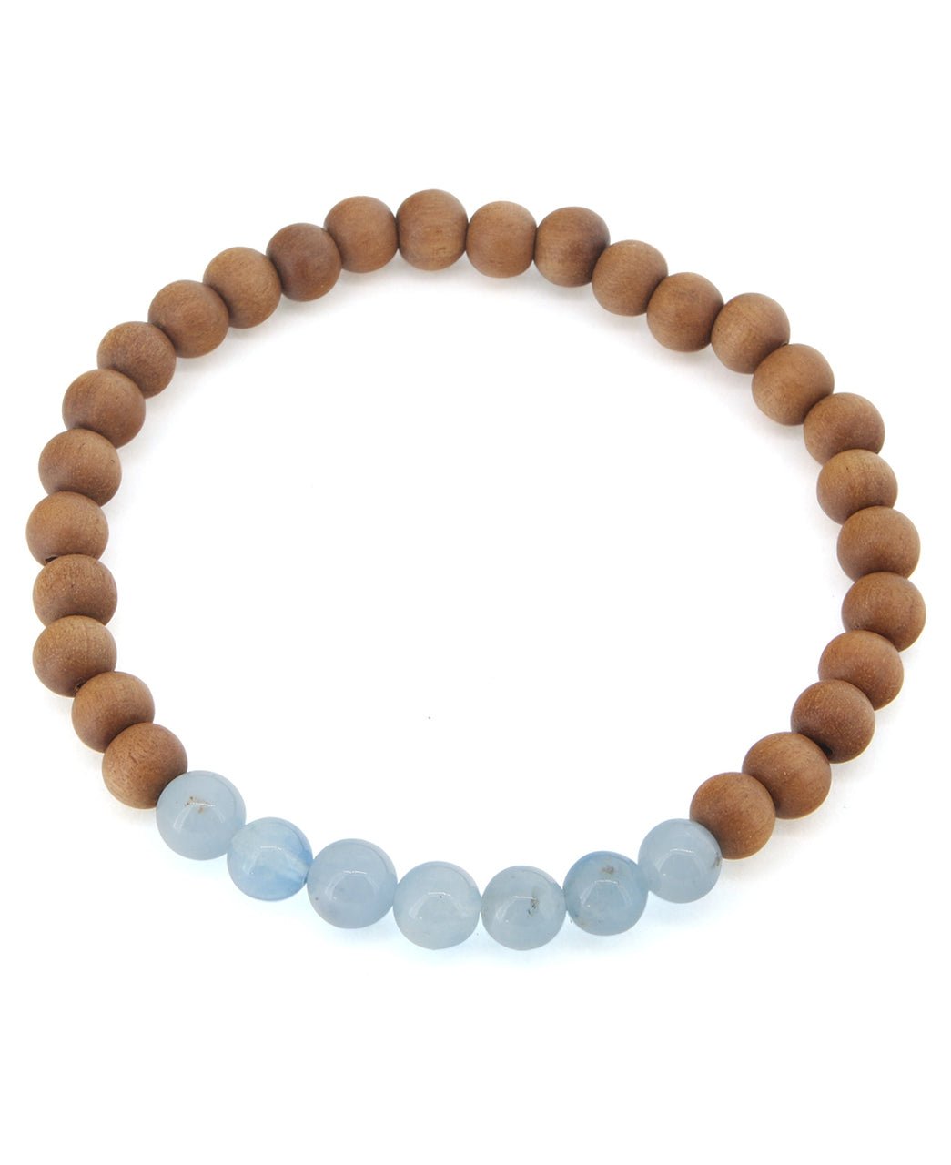 Gemstone and Sandalwood Mala Beaded Bracelet、mySite、topwebapps