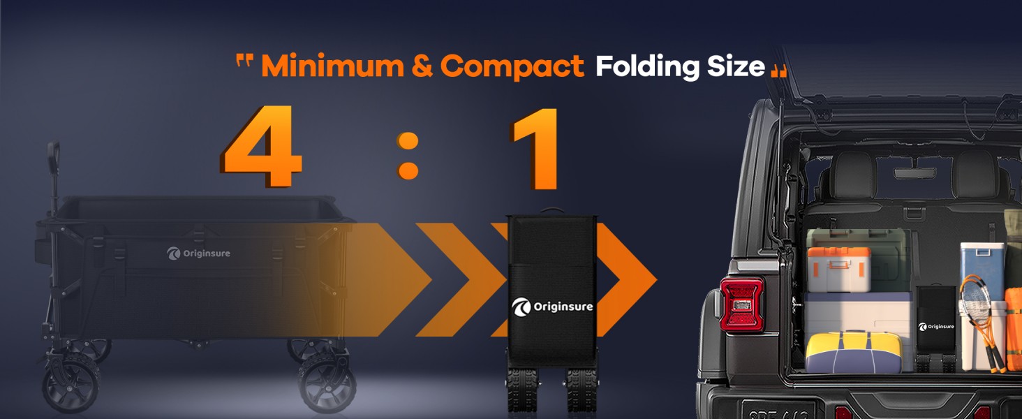 small size easy to fold up and place in the car