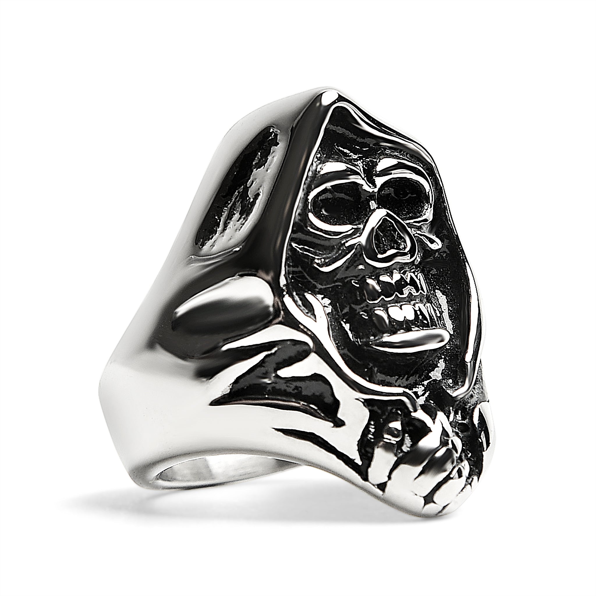 Stainless Steel Grim Reaper Skull Ring / SCR4015、mySite、dreamappss