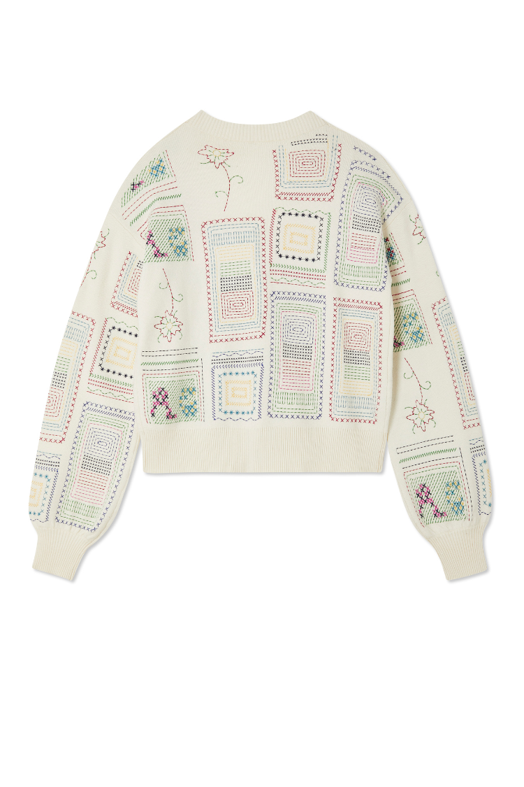 Cream Craft Work Cardigan、mySite、solidvoid