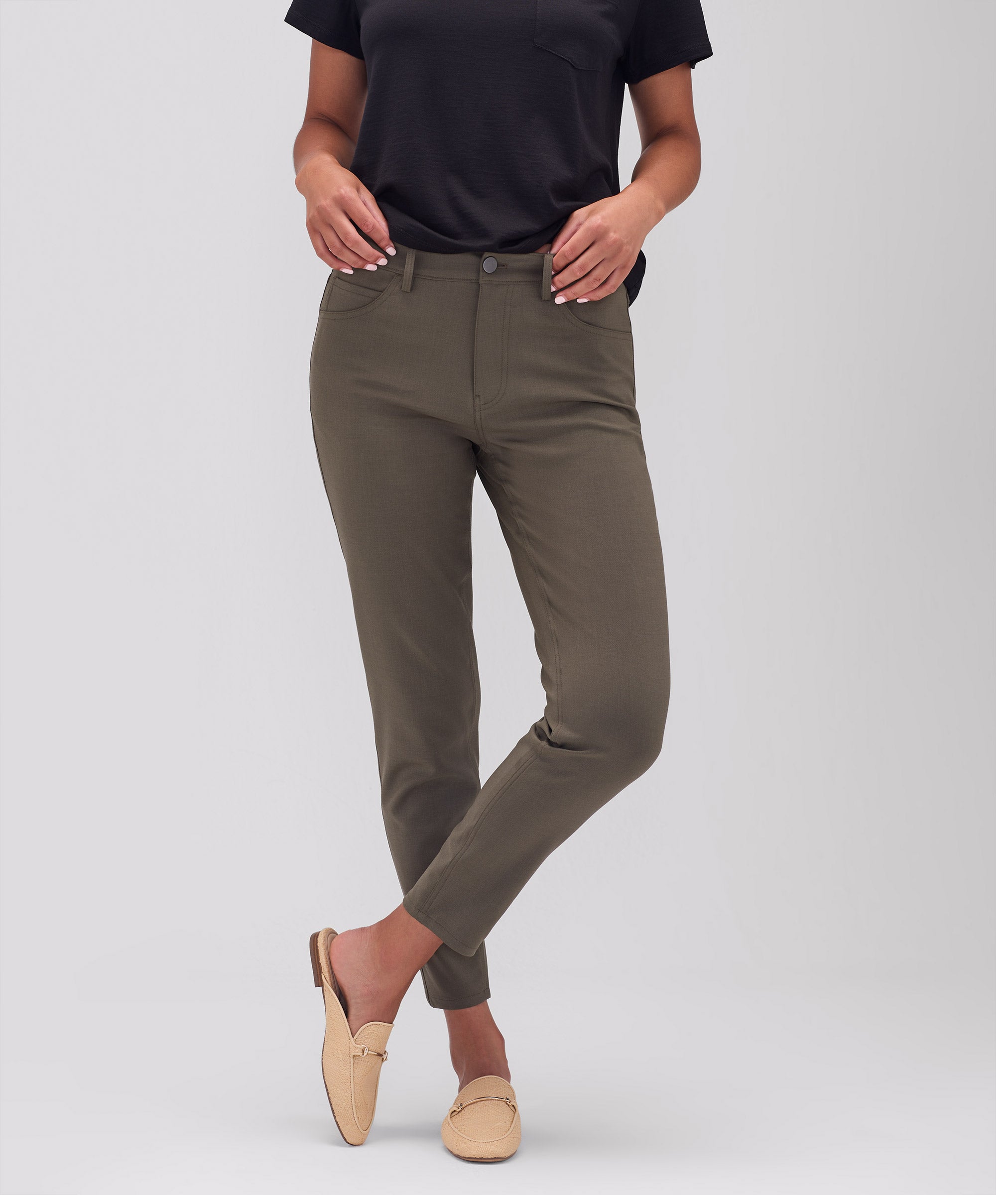 Women's Slim Merino Travel Pants、mySite、noshort