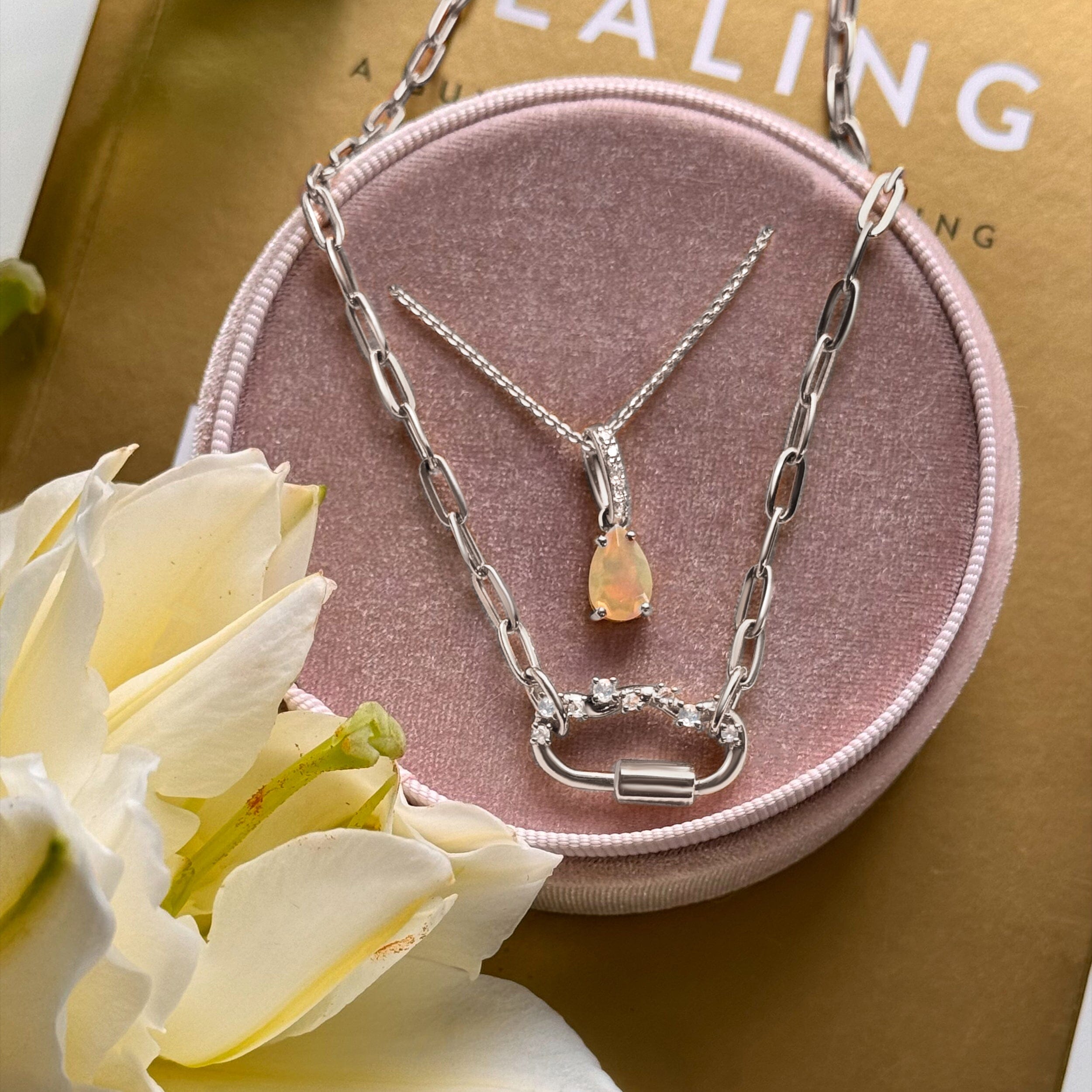 Opal Necklace Sway - October Birthstone、mySite、hinf8tx79