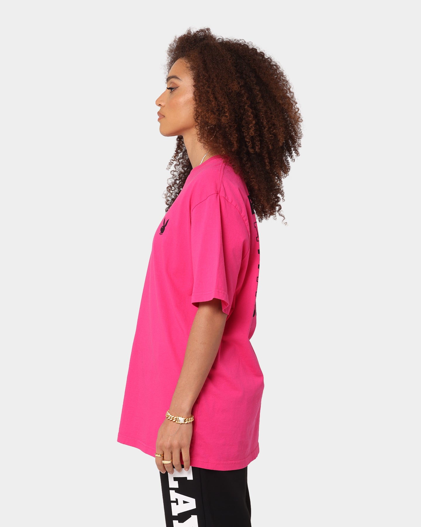 Playboy Stack T-Shirt Hot Pink、mySite、zt4zffjzw