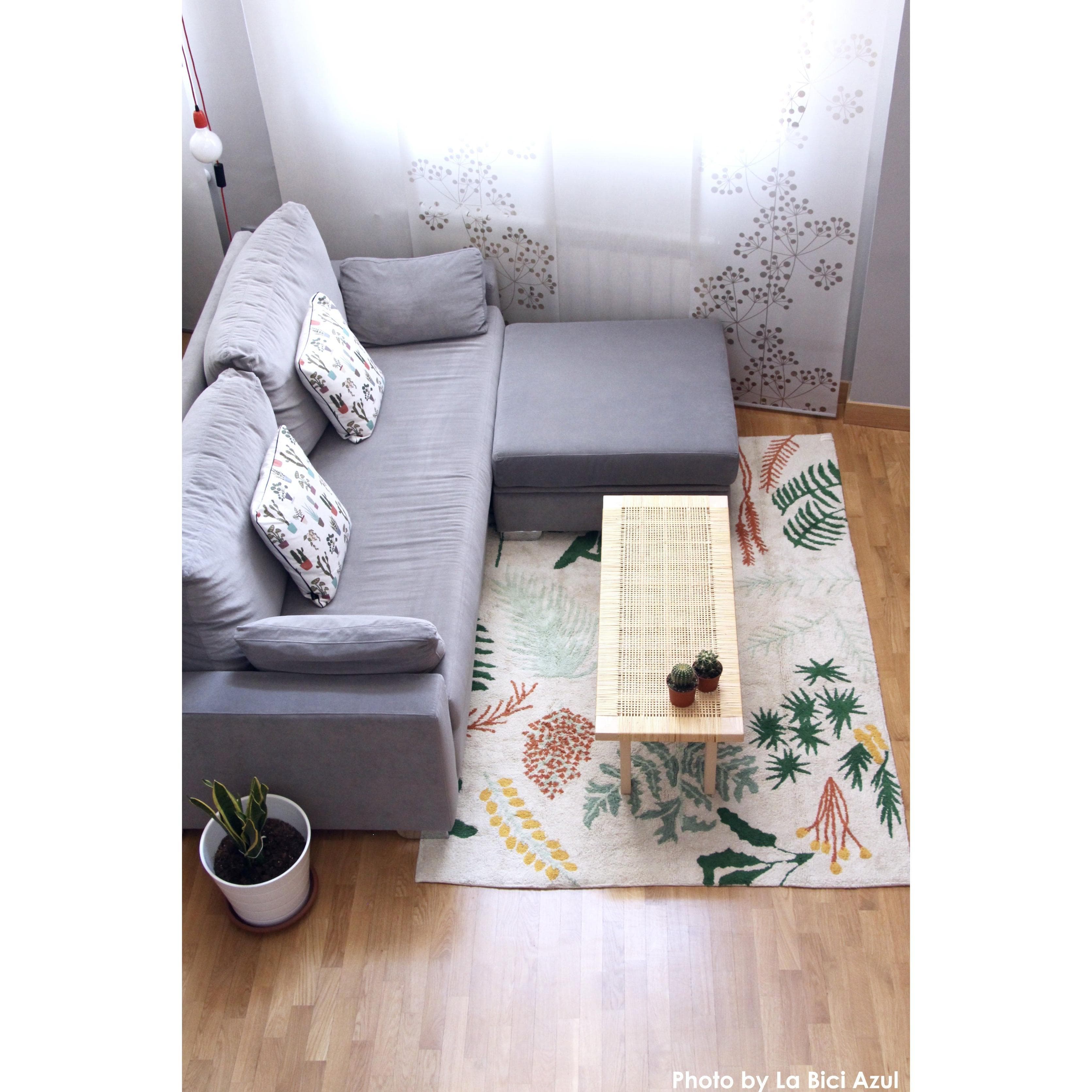 Botanic Plants Machine Washable Area Rug、mySite、gigharbornorthrealestate