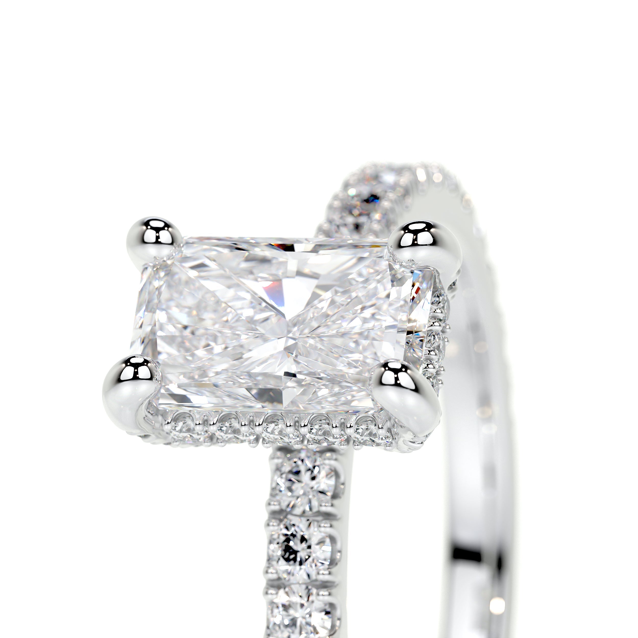 Deborah Elongated Lab Grown Diamond Ring -Platinum、mySite、hinf8tx79