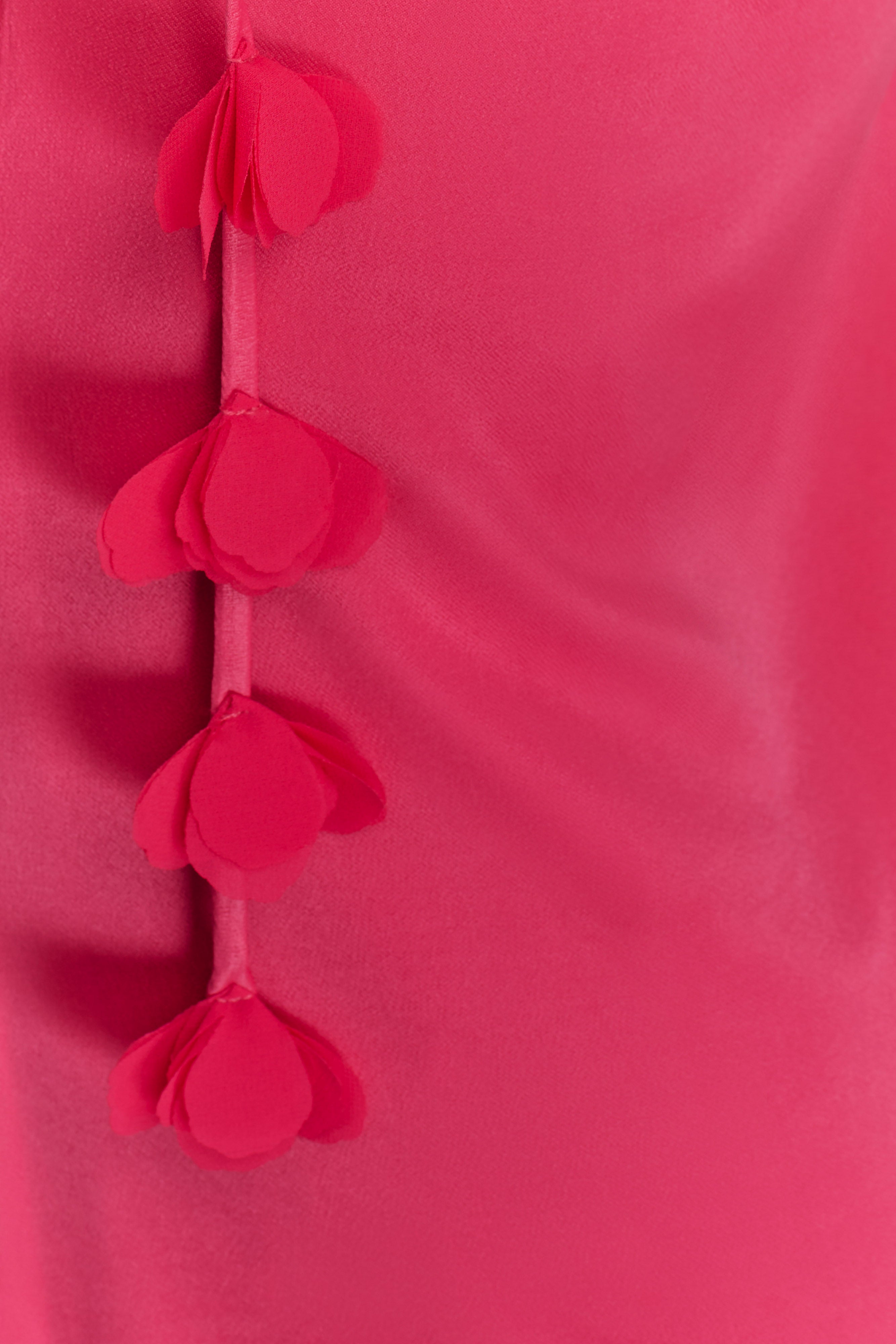 Gwenda Satin Floral Mini Dress - Dragonfruit、mySite、solidvoid