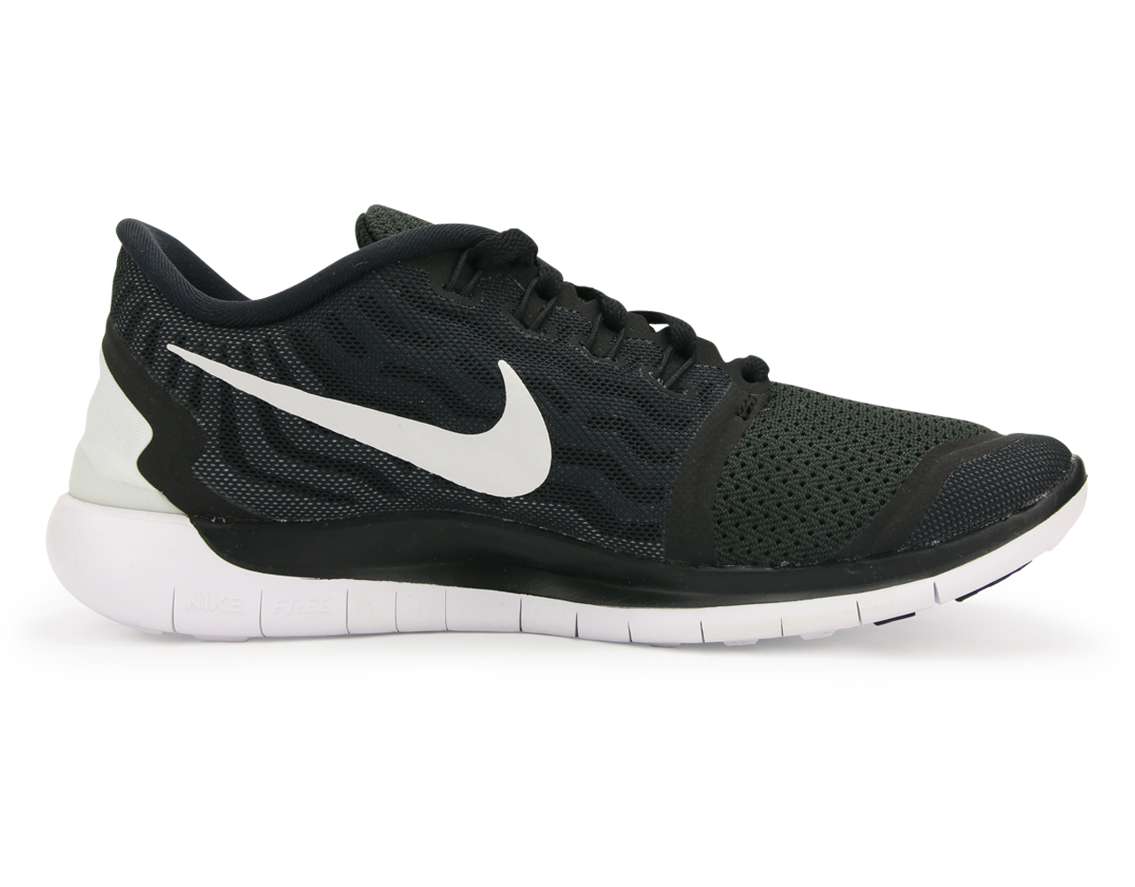 Nike Women's Free 5.0 Running Shoes Black/White/Dark Grey、mySite、bottomscart