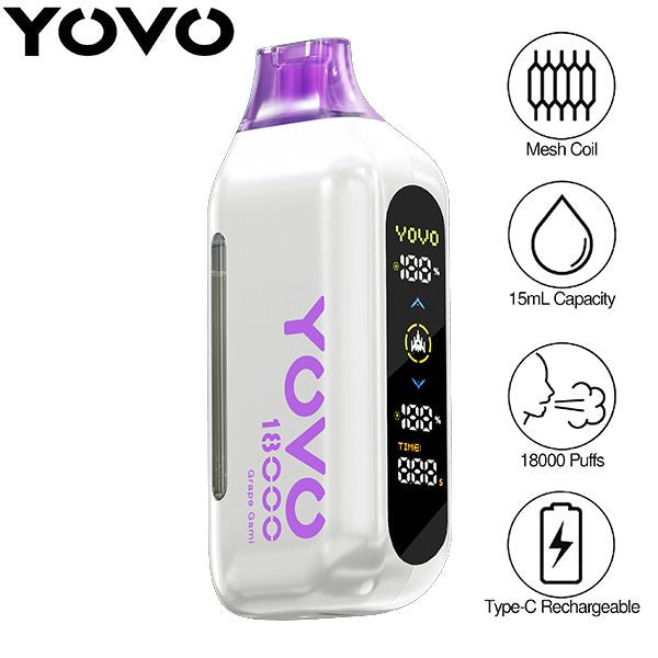 YOVO Ultra 18000 Puffs 15mL Disposable Vape、mySite、zt4zffjzw