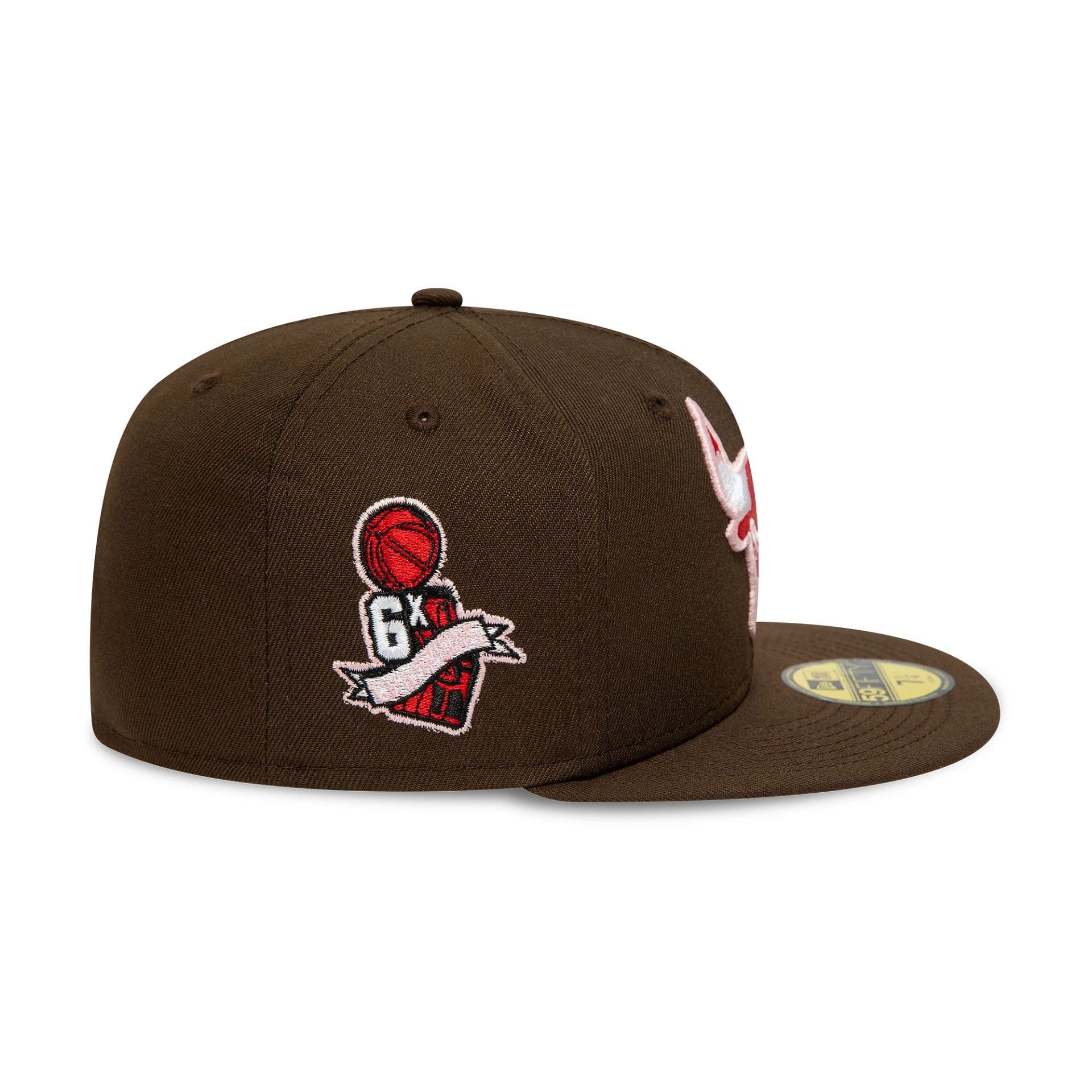 Chicago Bulls NBA 6 x Champions Dark Brown 59FIFTY Fitted Cap、mySite、vikingsvslions
