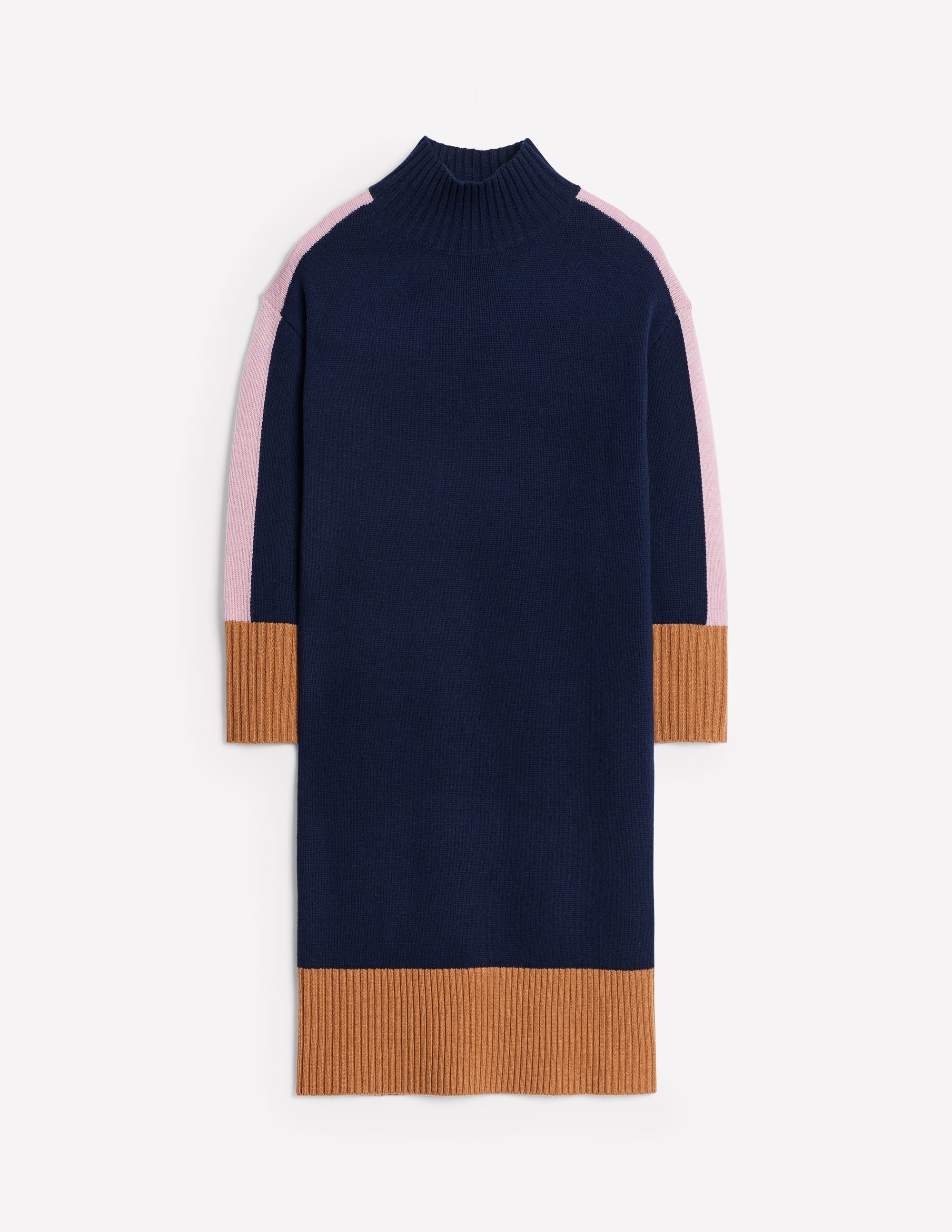  Jessica Merino Dress-Navy Colourblock、mySite、ashleygrahame