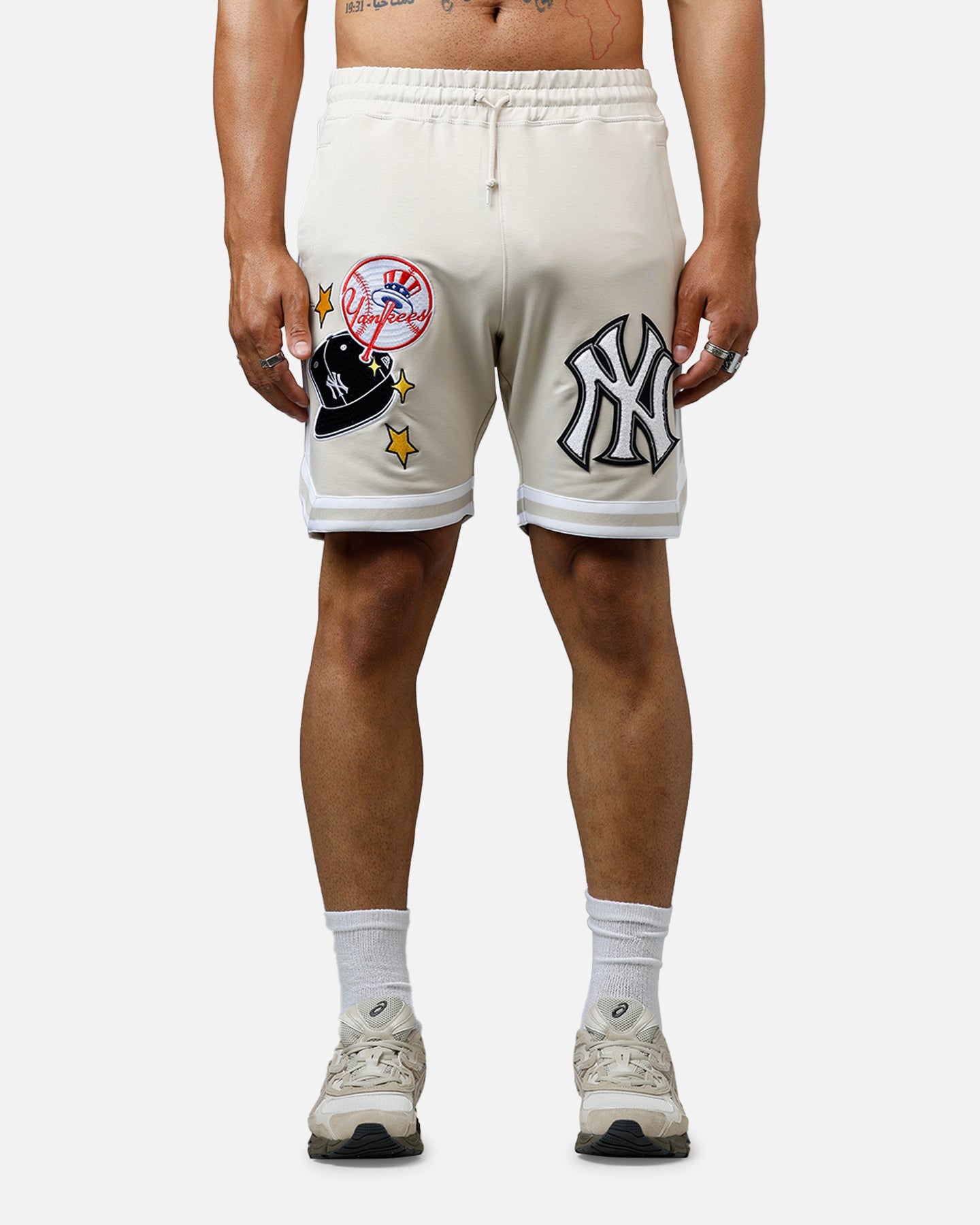 New Era New York Yankees 'Logo Select' Summer Shorts Stone、mySite、zt4zffjzw