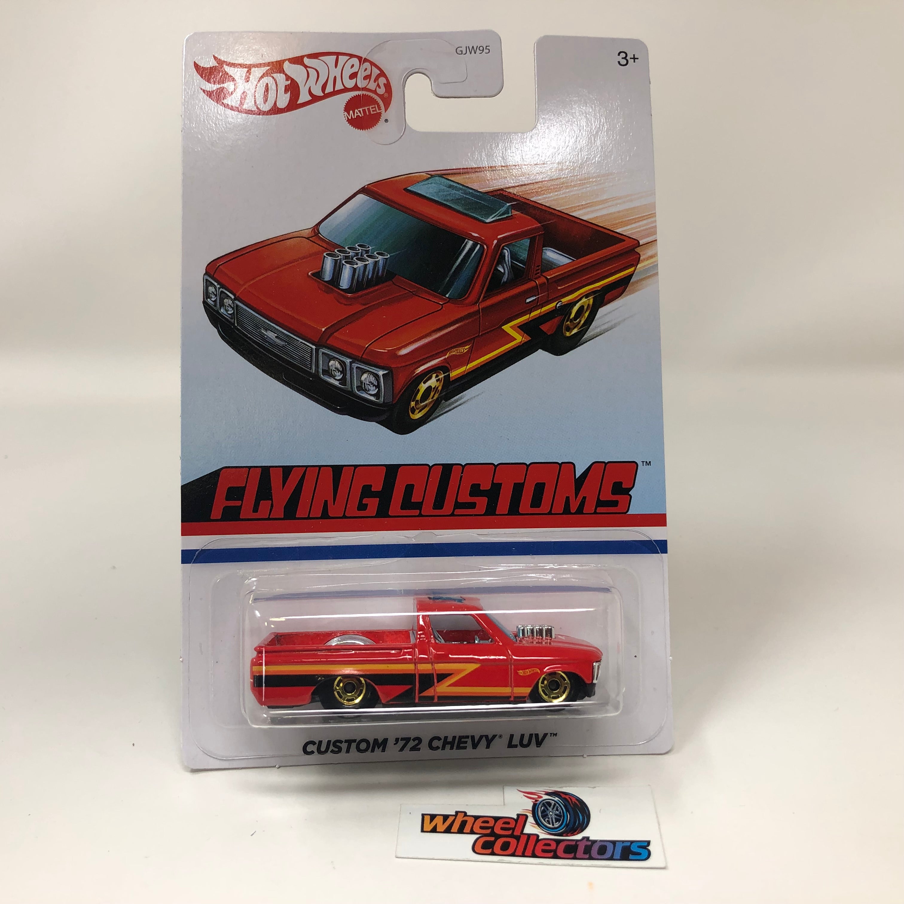 Custom '72 Chevy LUV * RED * Hot Wheels Flying Customs Series、mySite、hgirdovlk