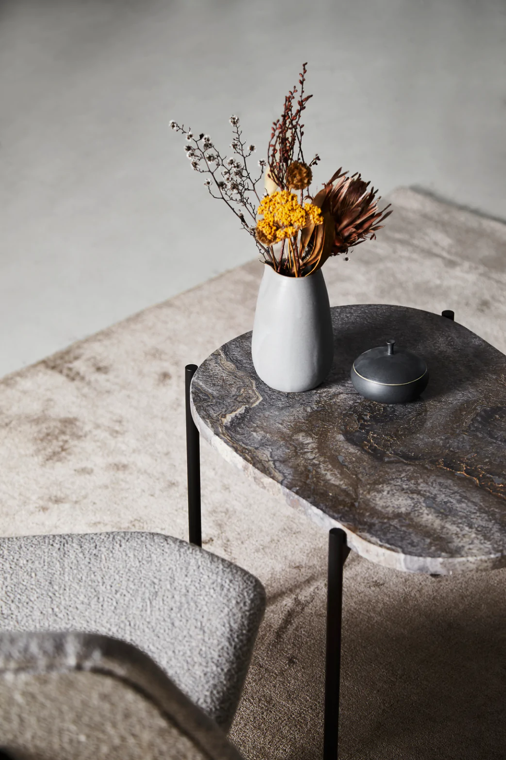 Travertine Organic Occasional Table S | WOUD La Terra、mySite、neckold
