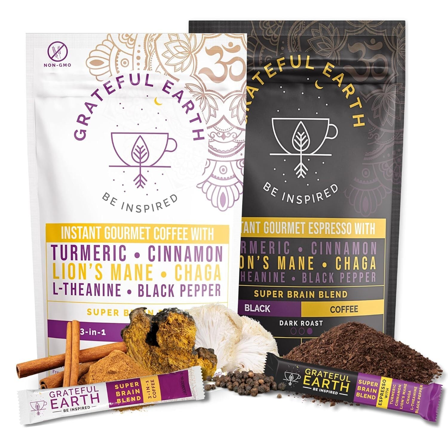 MIX BUNDLE | Two Super Brain Coffees | 3-in-1 Medium & Dark Roast | 6 Nootropics、mySite、gigharbornorthrealestate