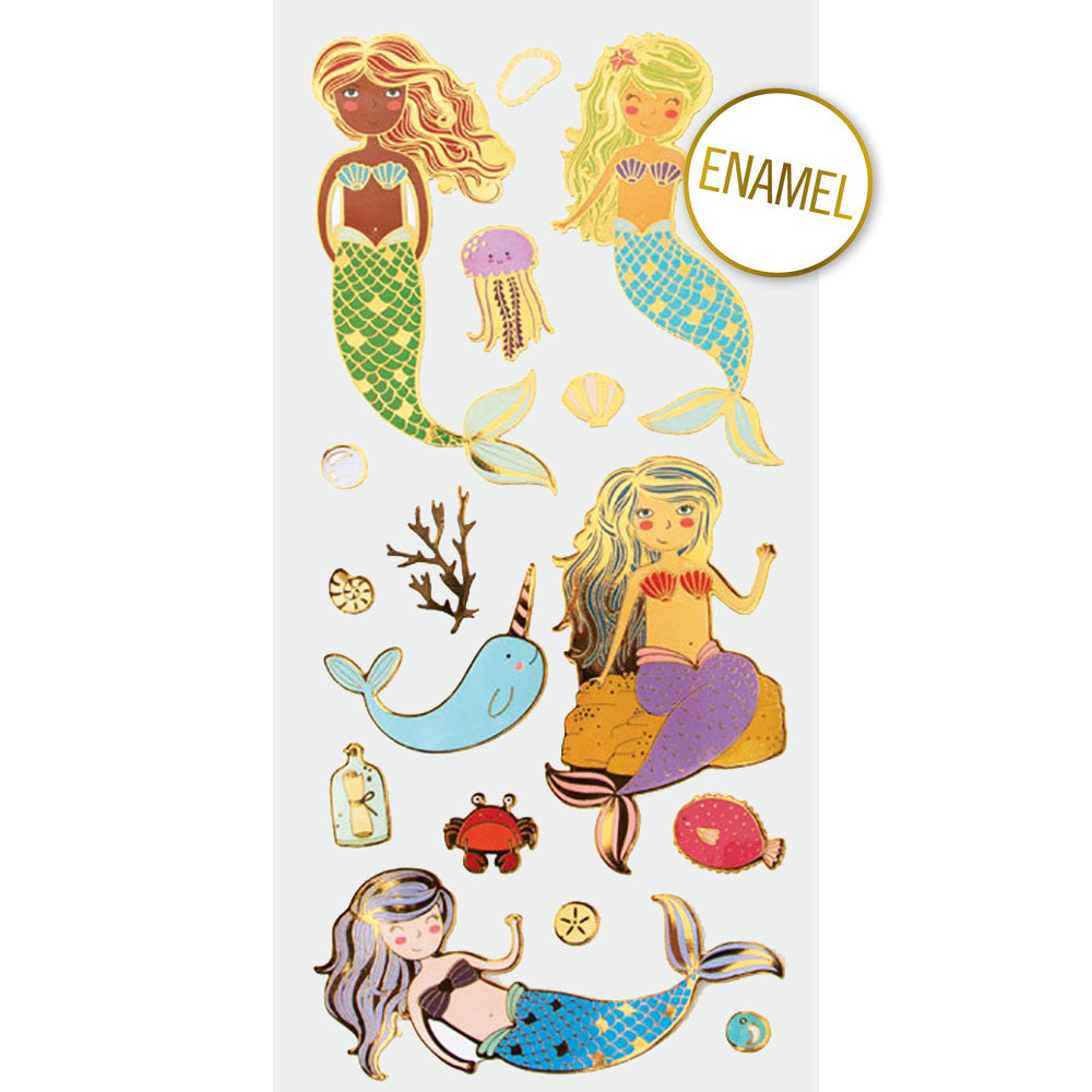  Mermaids Faux Enamel Stickers、mySite、ghnorth