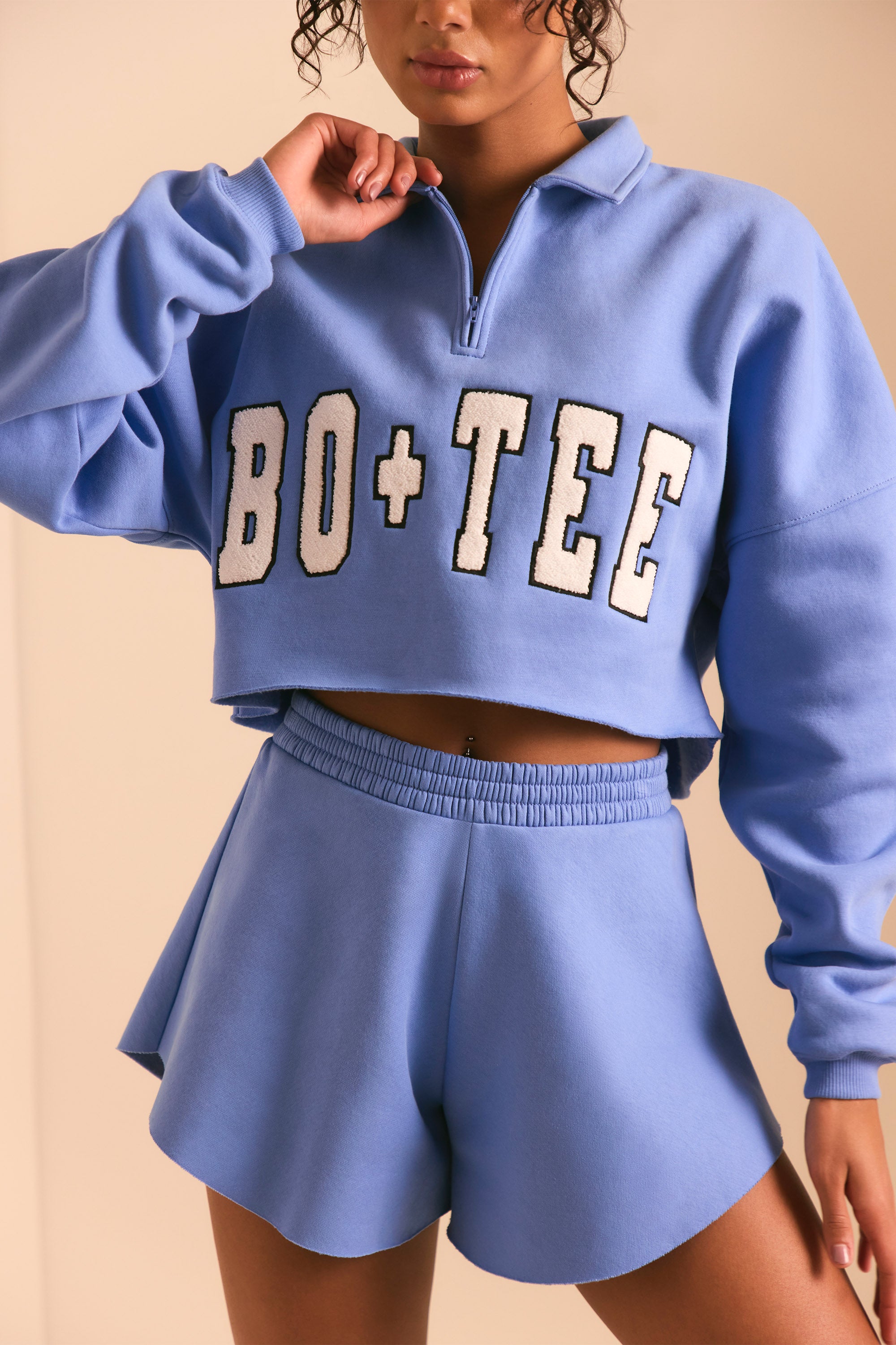 Sweat Shorts in Cerulean Blue、mySite、solidvoid